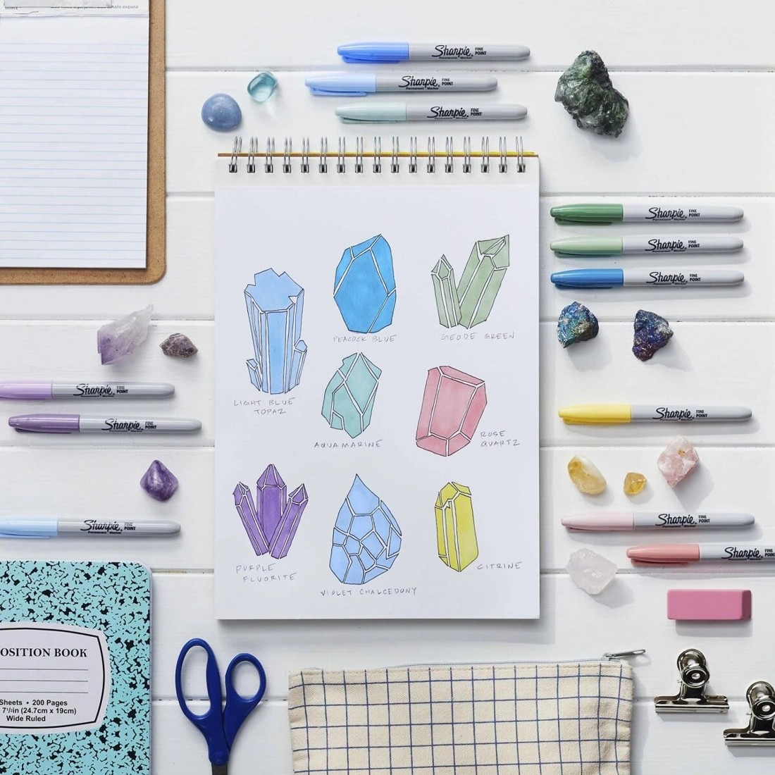 6 12 Pack Sharpie Mystic Gem Special Edition Fine Point Permanent Markers, 6 of 7