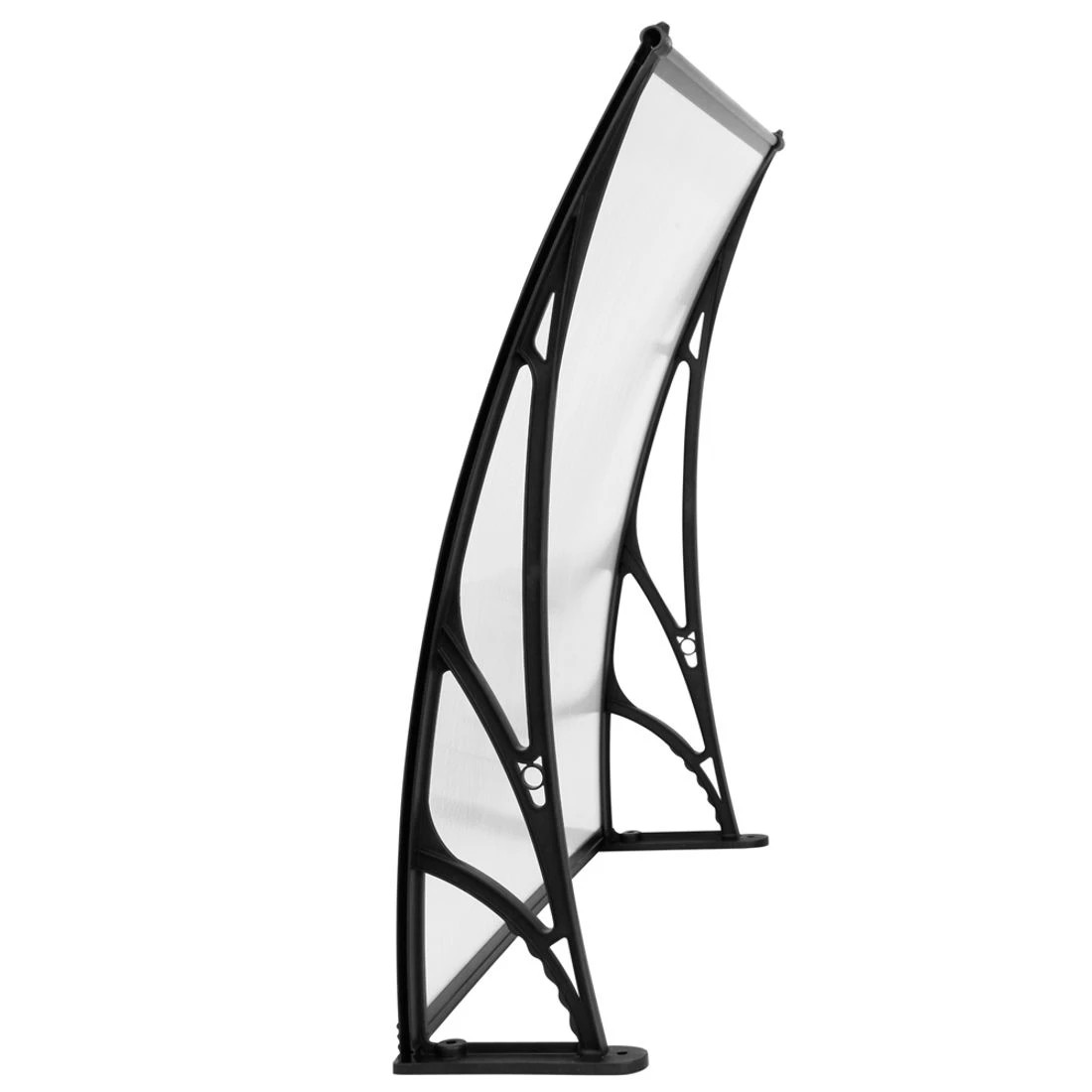 1 Instahut Window Door Awning Canopy 1mx2m Transparent Sheet  Plastic Frame - Clear, 1 of 6