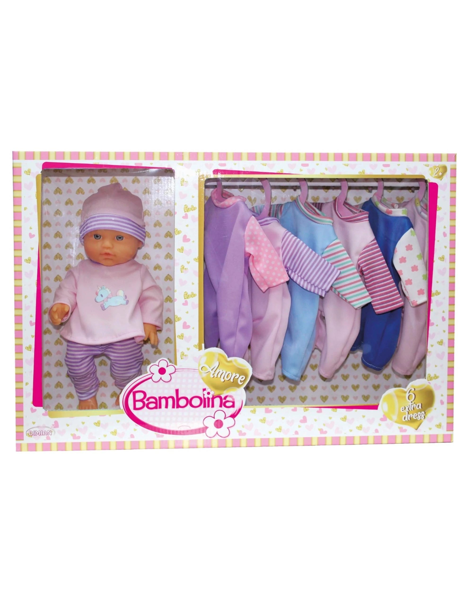 1 Bambolina Amore 30cm Doll with 6 Outfits, 1 of 3