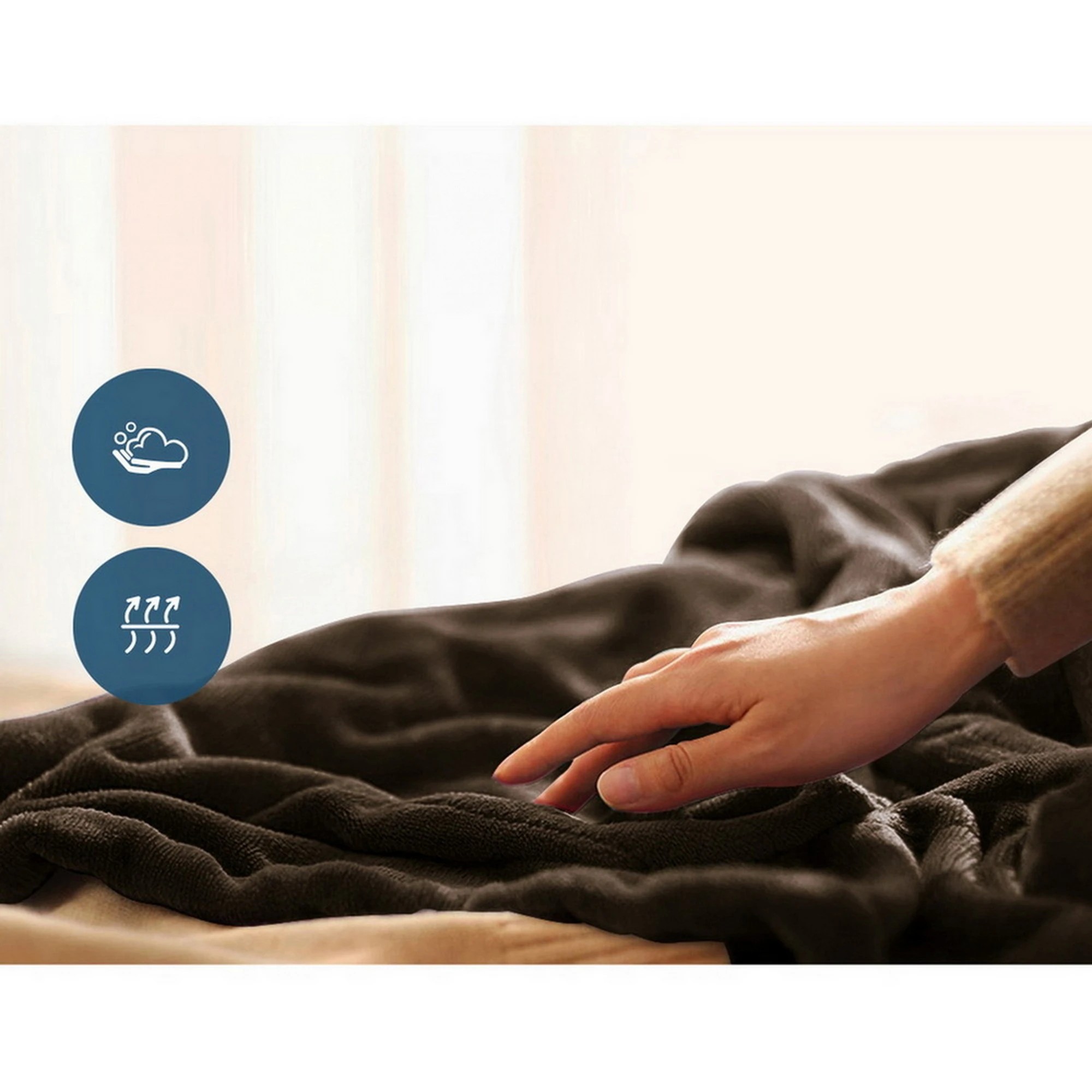 7 Giselle Electric Throw Rug Heated Blanket Fleece - Multi, 7 of 10