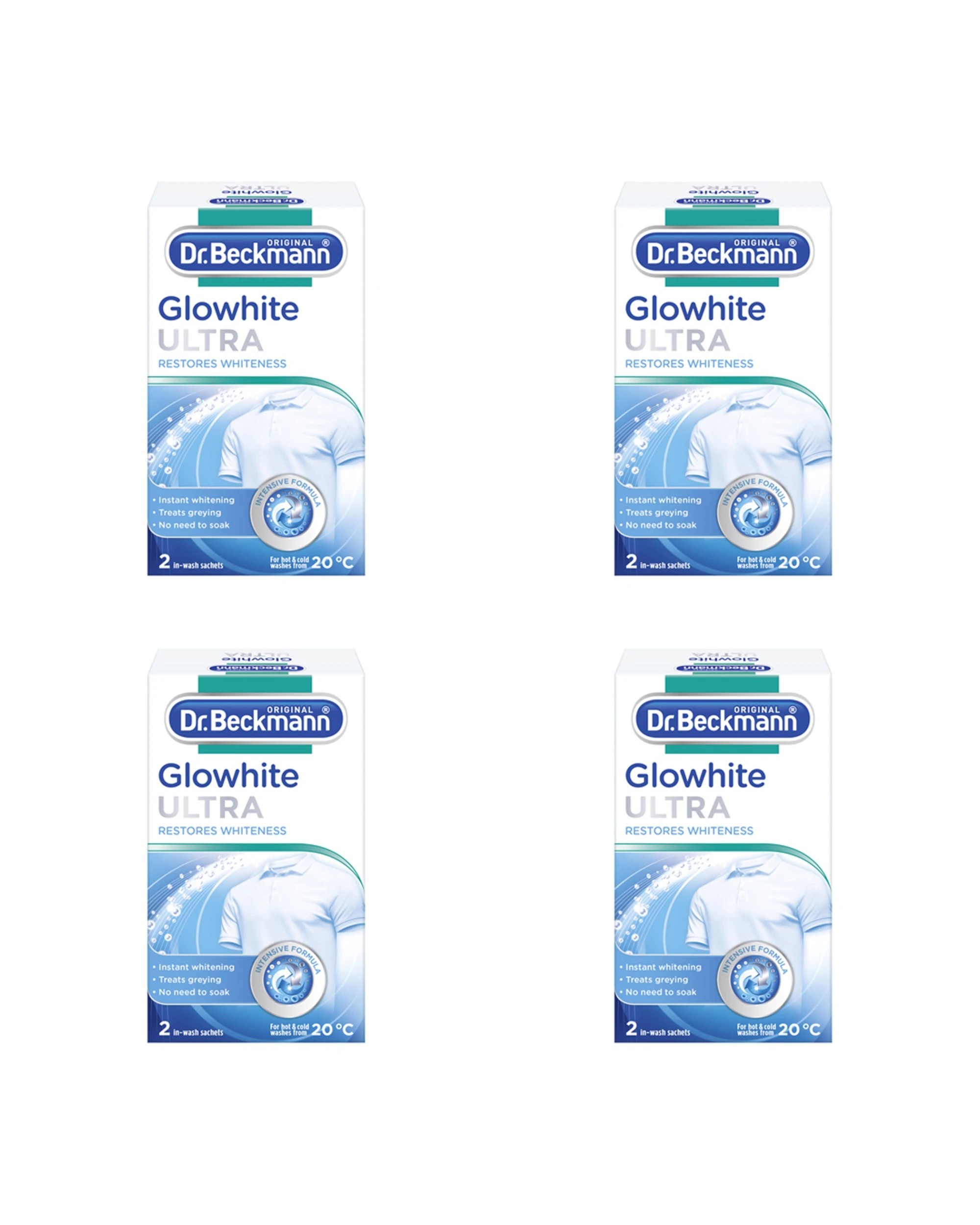 1 Dr Beckmann 4PK Glow White Ultra Clothes Laundry Detergent - Multi, 1 of 1