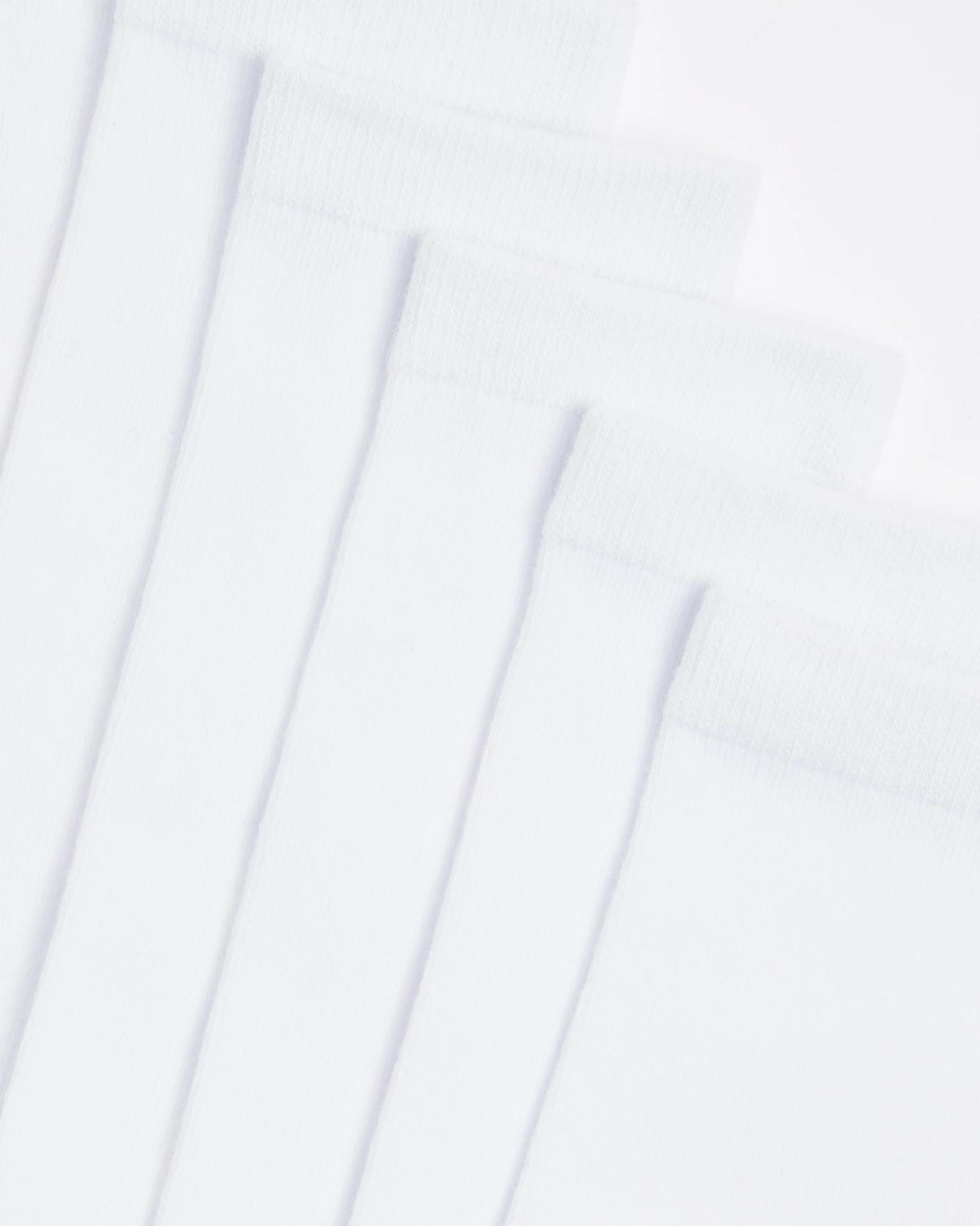 2 Kids School Knee High Socks 6 Pack - Maxx WHITE, 2 of 3