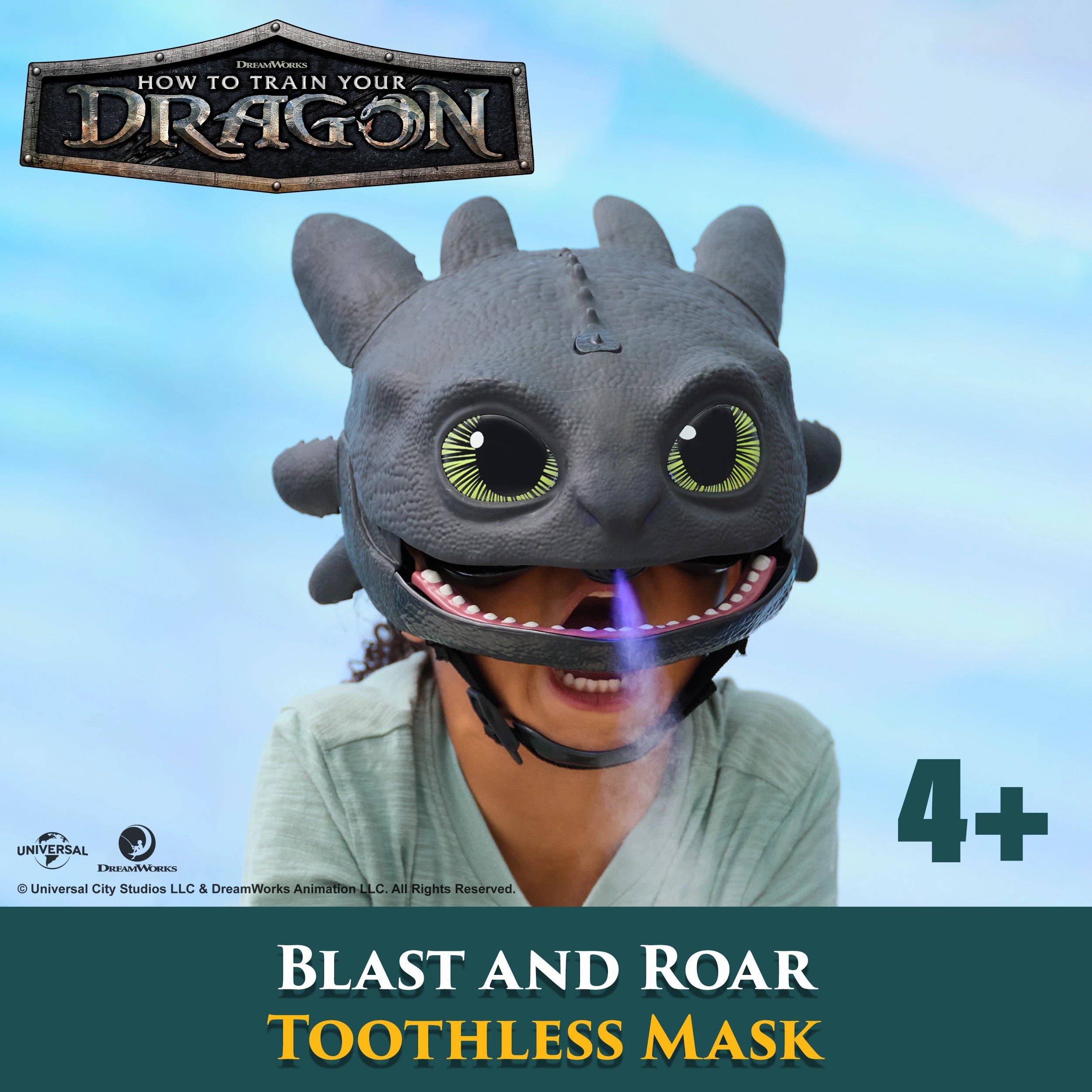 2 How To Train Your Dragon Blast and Roar Toothless Mask, 2 of 7