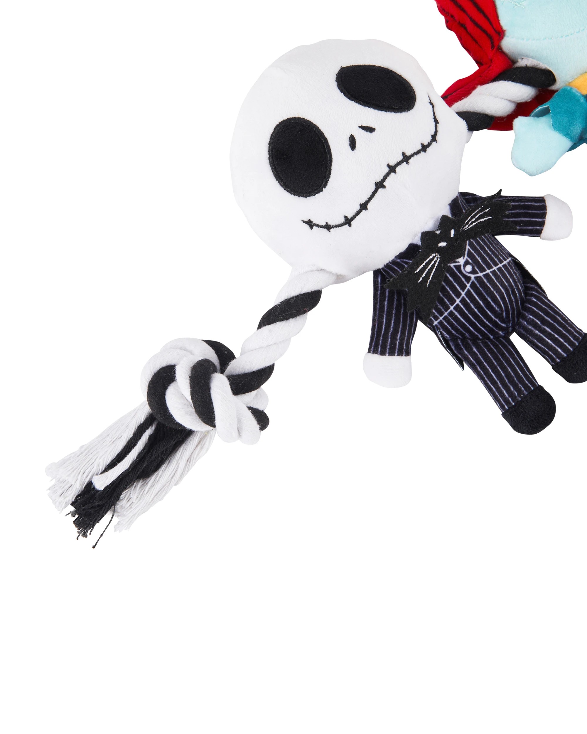 2 3 Pack Disney Tim Burton's The Nightmare Before Christmas Pet Toy Rope Plush, 2 of 3
