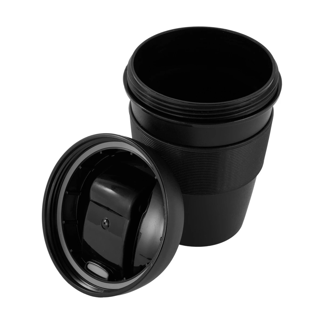 4 430ml Black Reusable Travel Cup, 4 of 6