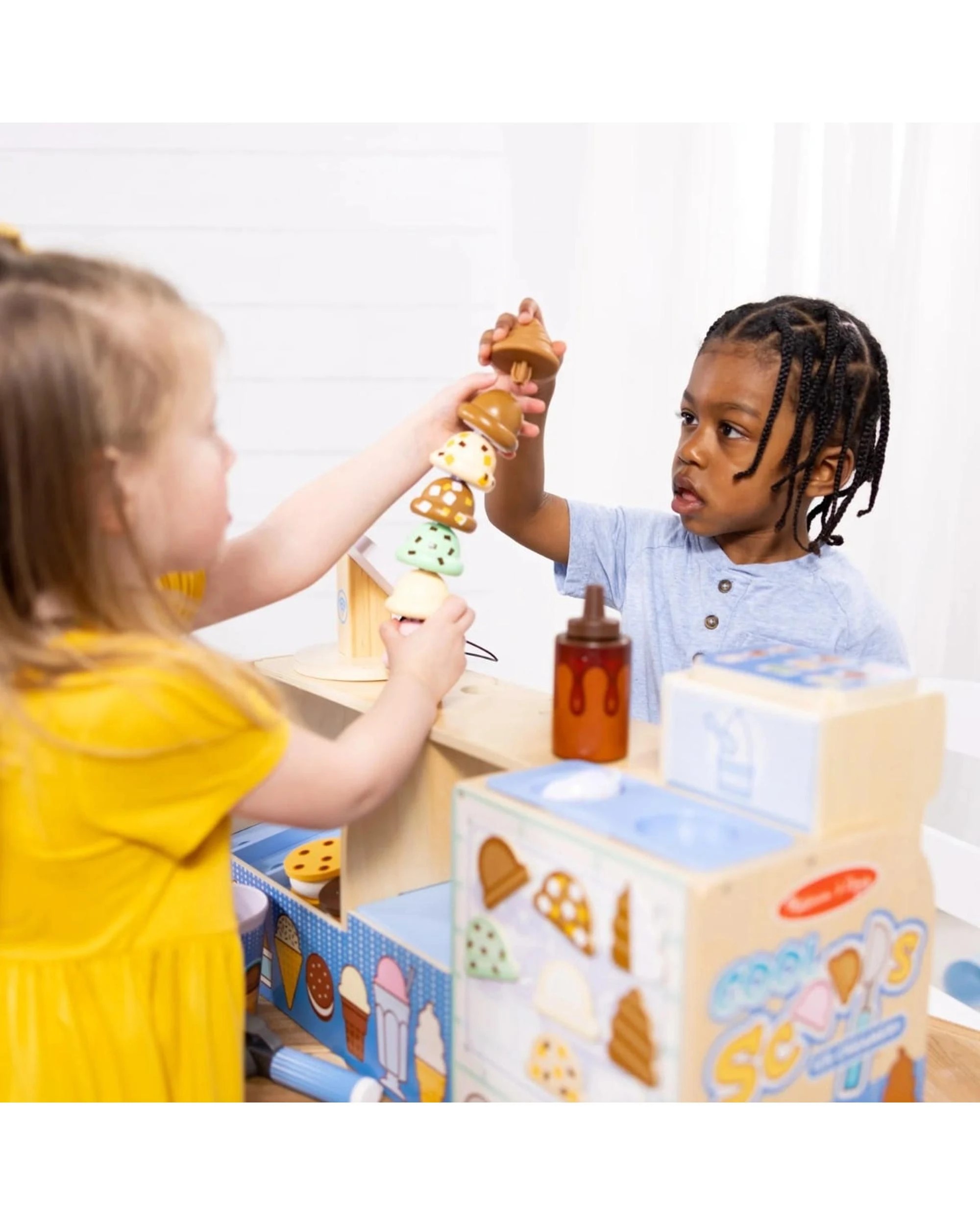 5 Melissa and Doug Cool Scoops Ice Creamery Wooden Play Set, 5 of 7