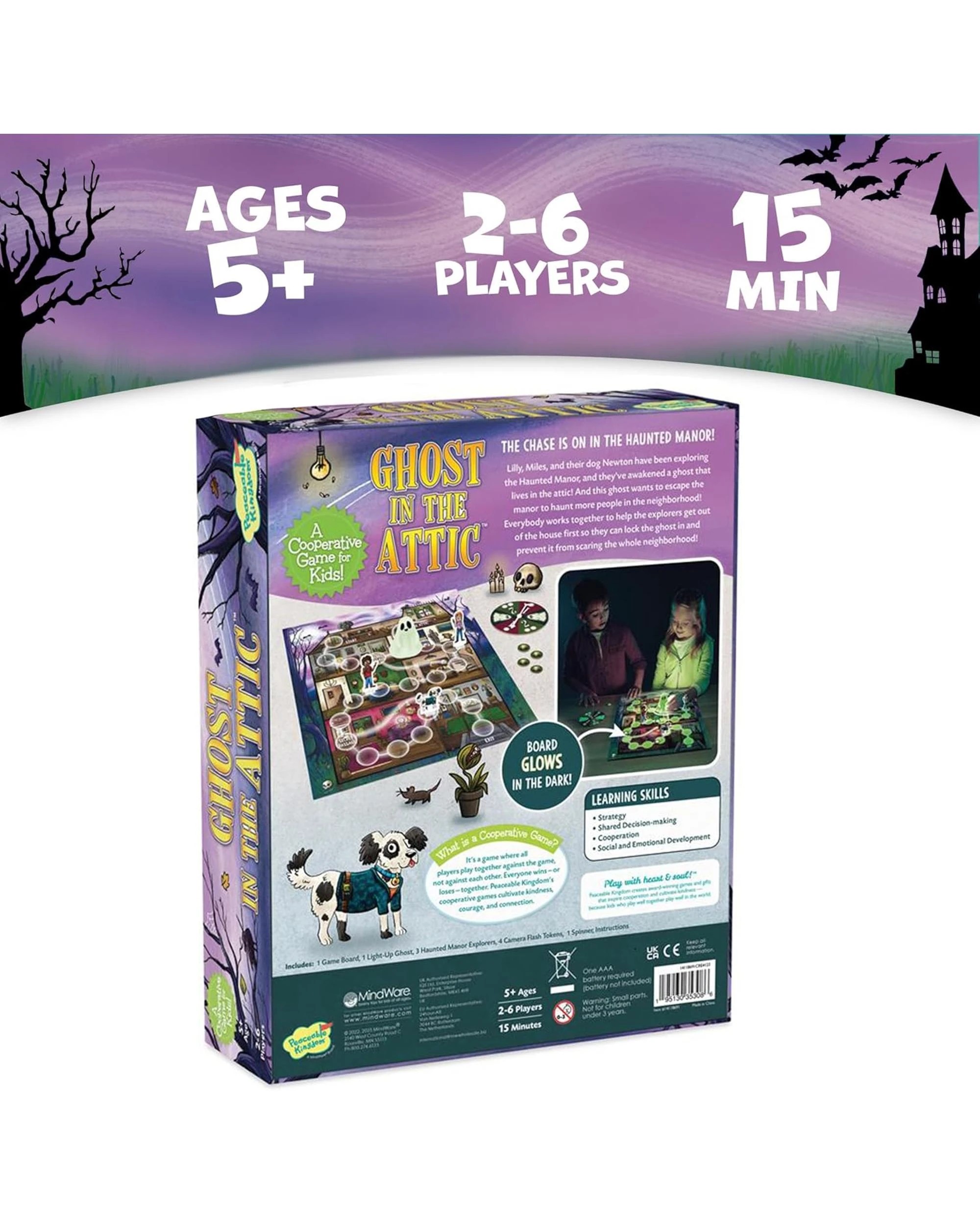 6 Peaceable Kingdom The Ghost in the Attic Board Game, 6 of 7