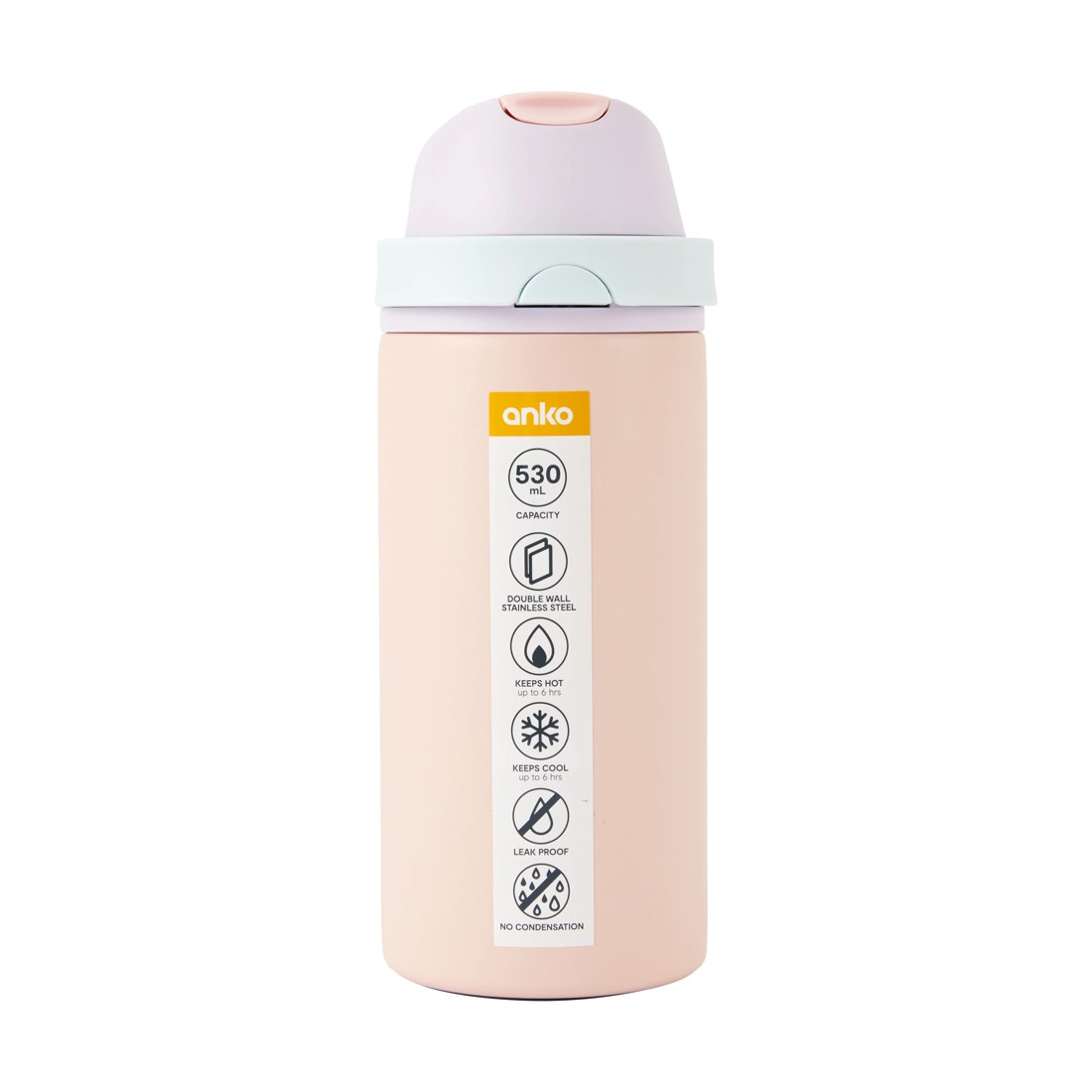 7 Anko 530ml Pink Dual Function Drink Bottle, 7 of 7