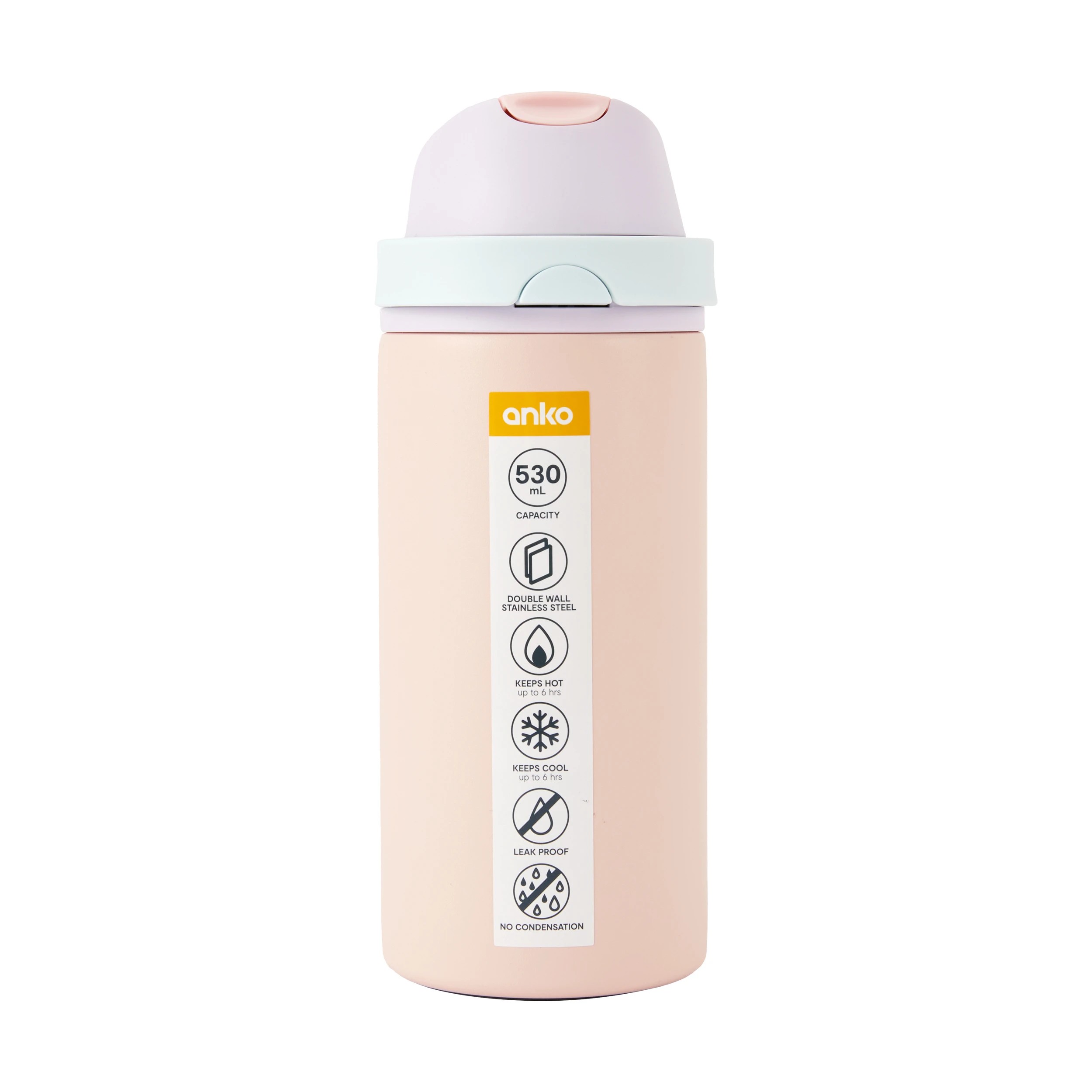 7 Anko 530ml Pink Dual Function Drink Bottle, 7 of 7