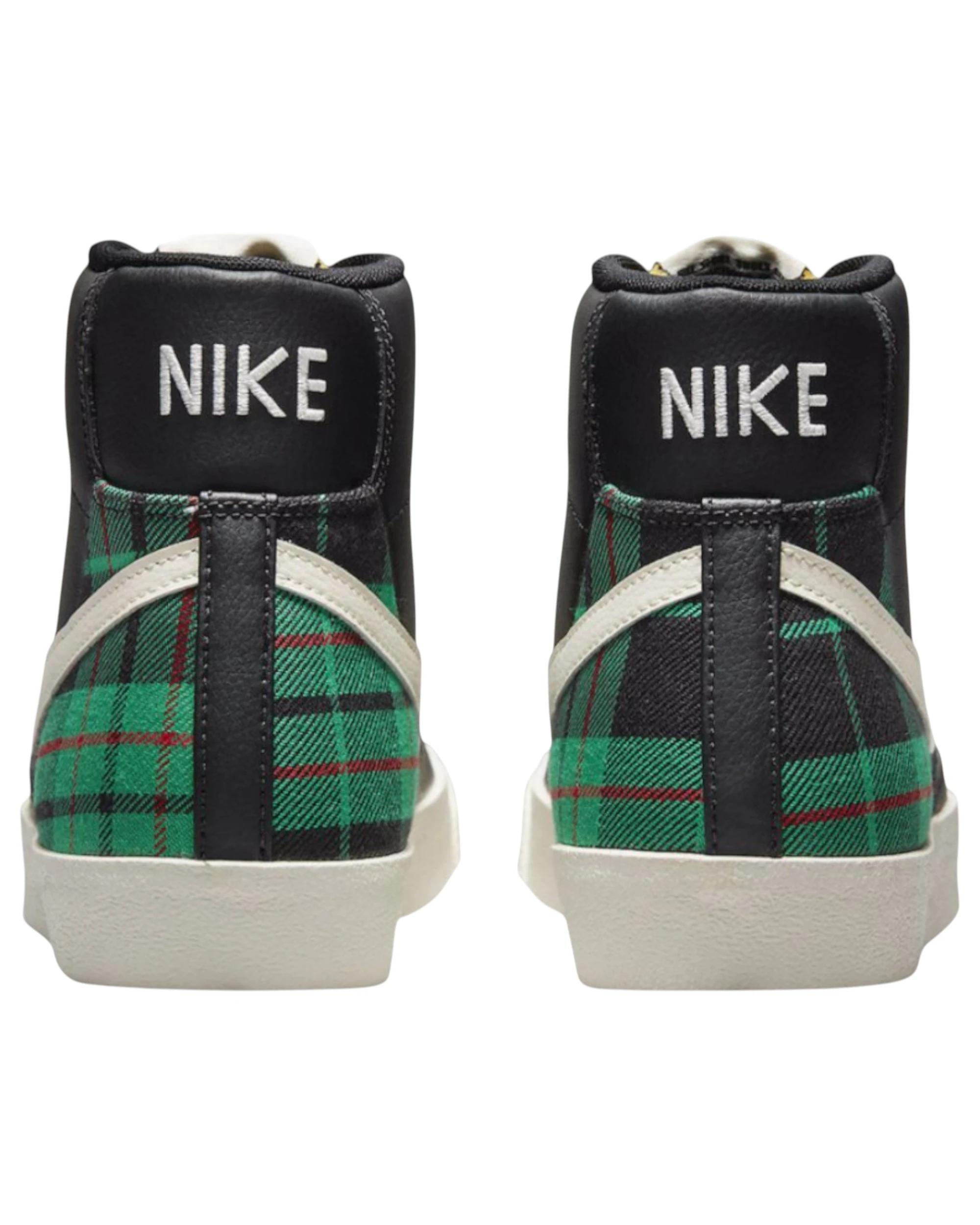 5 Nike Mens Blazer Mid 77 Black/ Green Athletic Shoes BLACK/GREEN, 5 of 6
