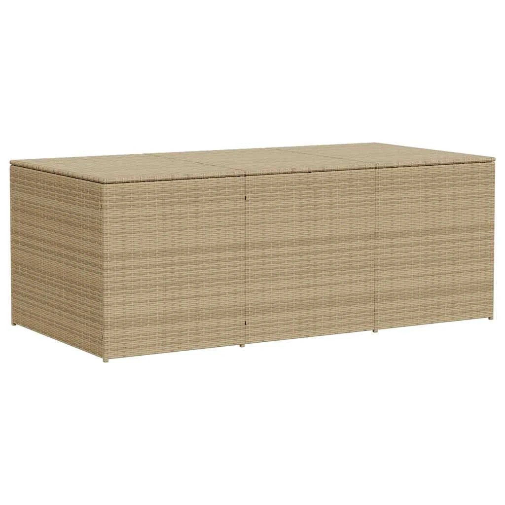 1 vidaXL Outdoor Storage Box on Wheels Modern - Beige, 1 of 9