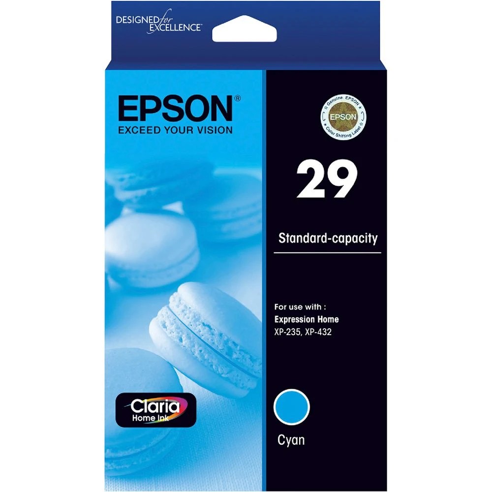 1 Epson 29 Ink Cartridge Cyan, 1 of 1