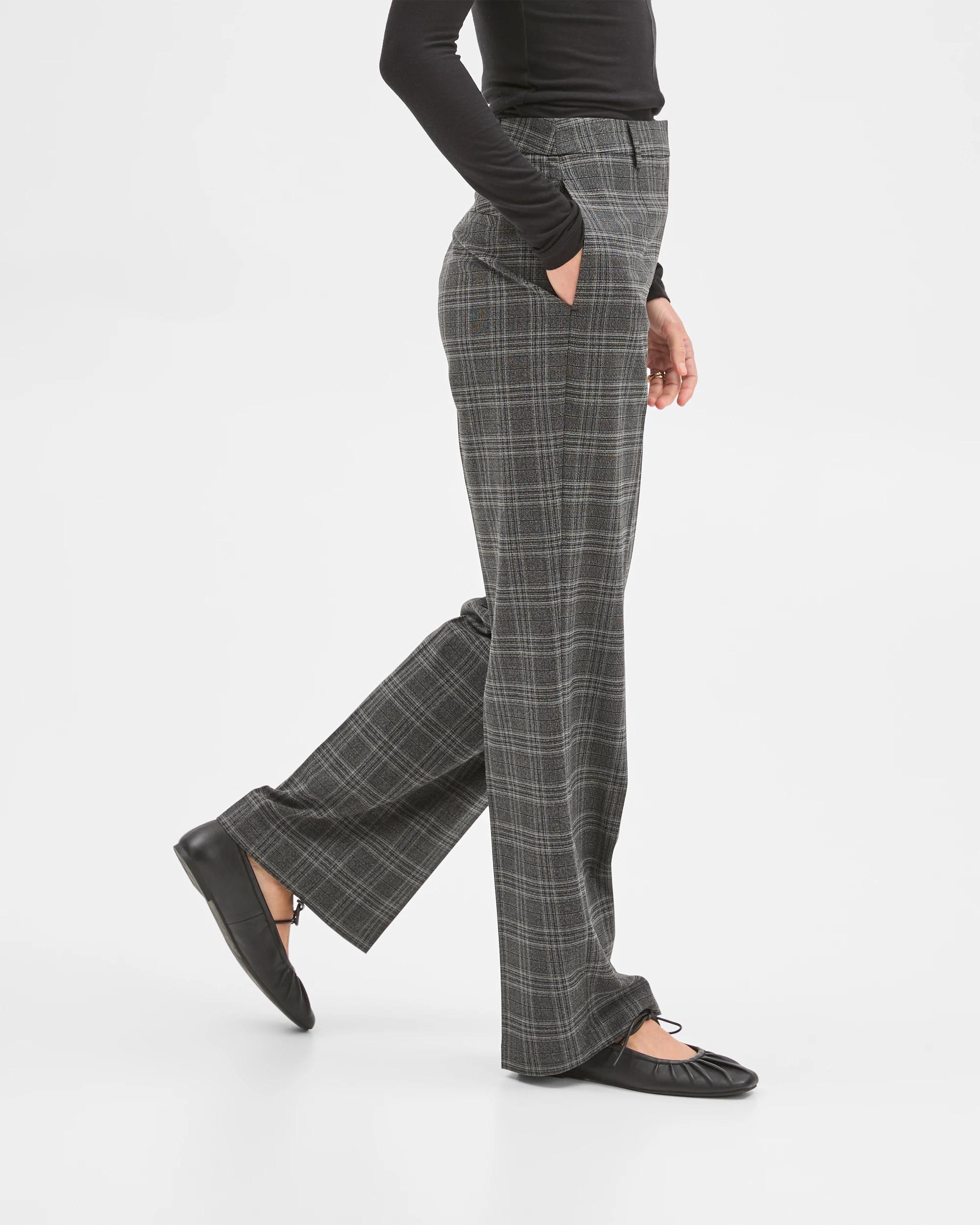 5 Preview Tailored Straight Leg Pants CHARCOAL CHECK, 5 of 7
