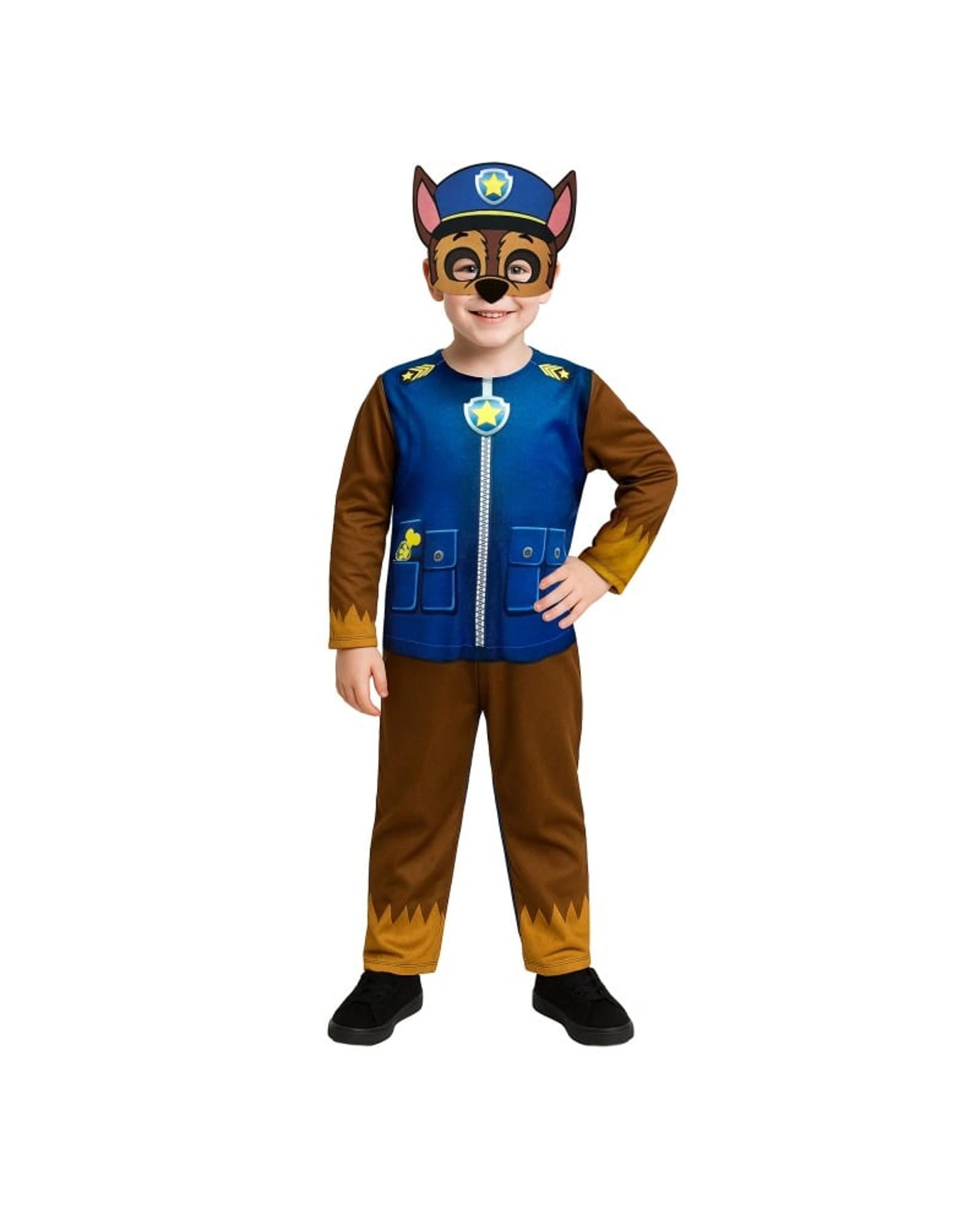 1 Paw Patrol Chase Boy Costume Size 4-6 Years, 1 of 2