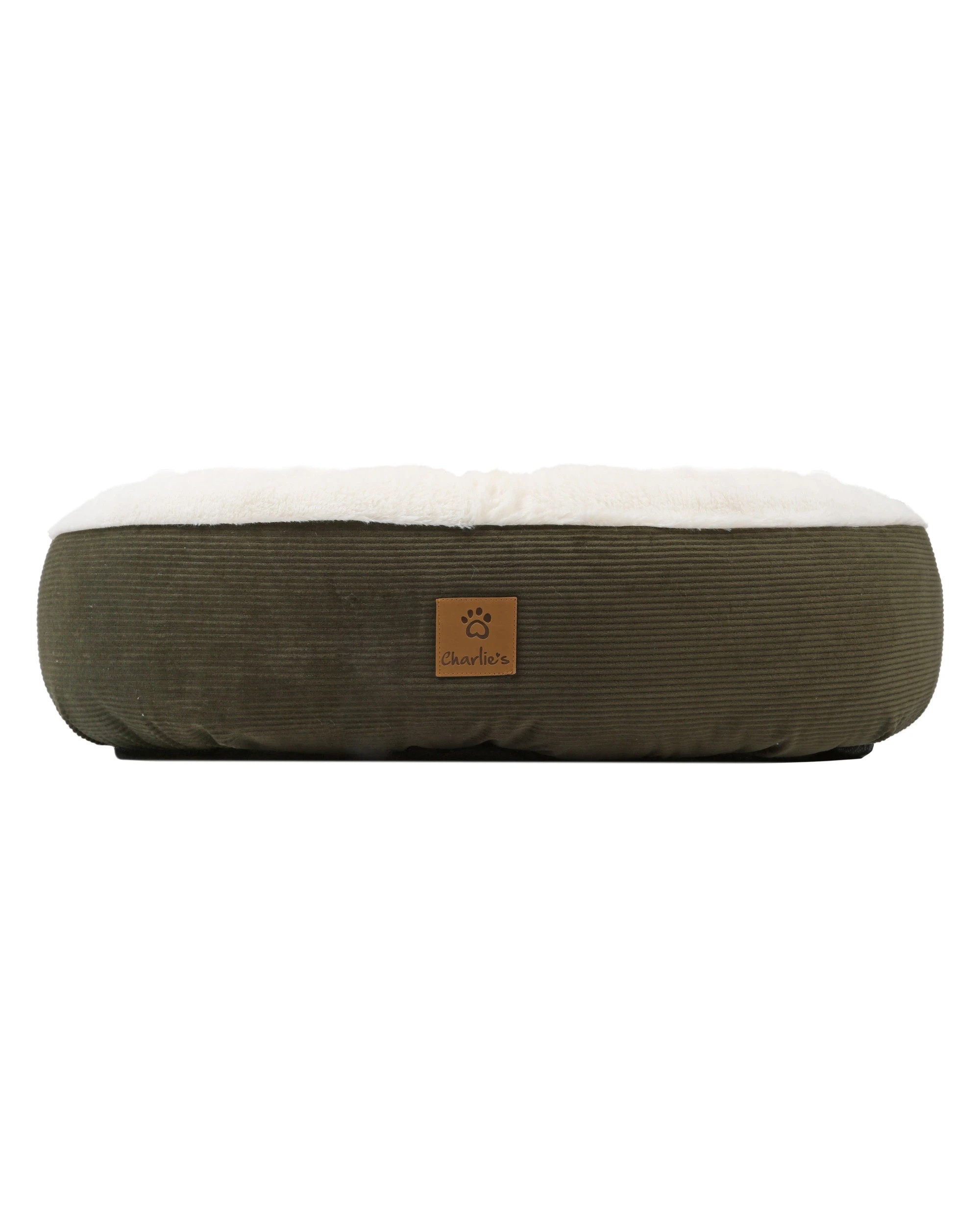 6 Charlie's Snookie Hooded Corduroy Calming Dog Bed Medium - Olive, 6 of 10