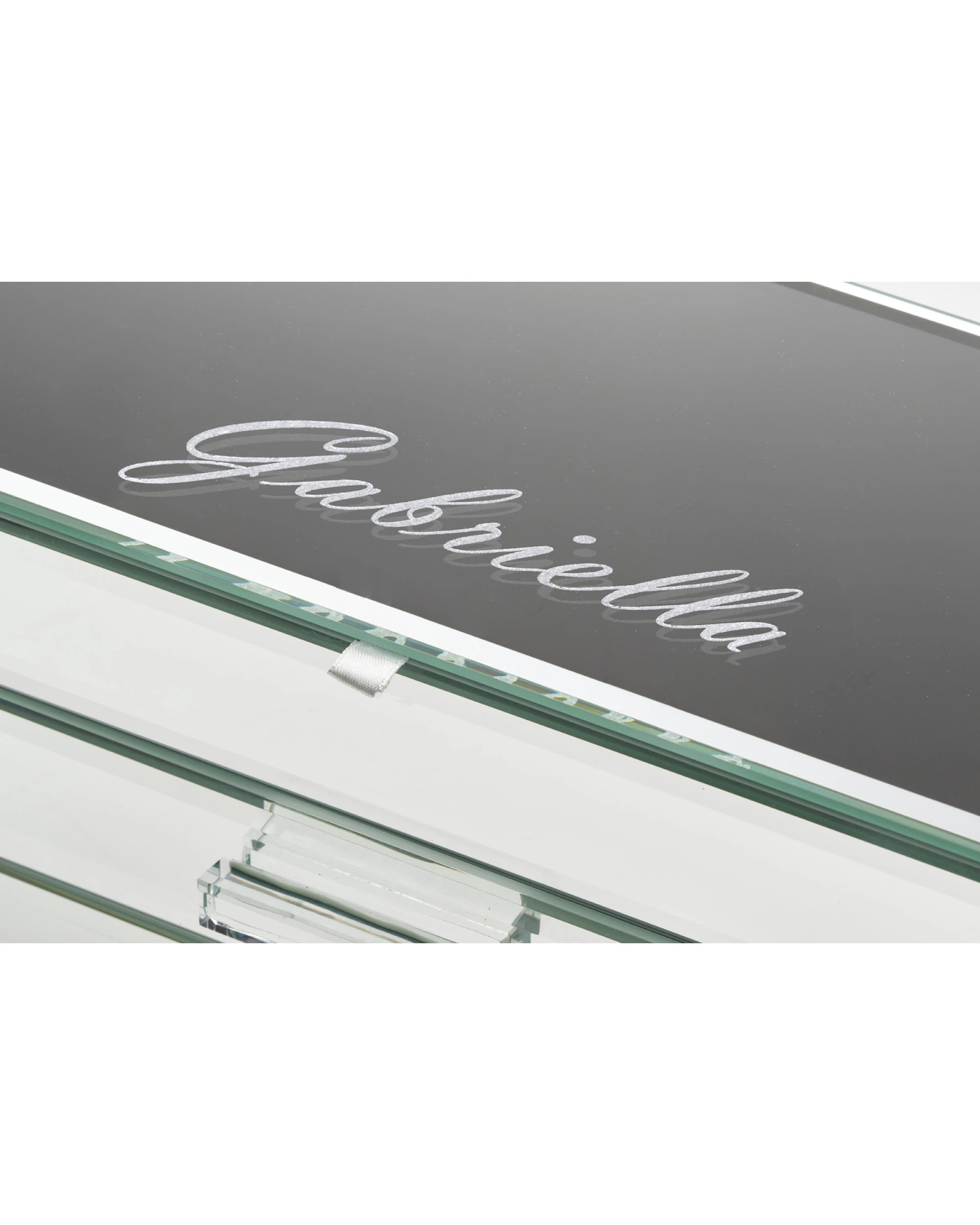 6 One Six Eight London Gabriella Jewellery Box - Mirror - L - Silver, 6 of 7