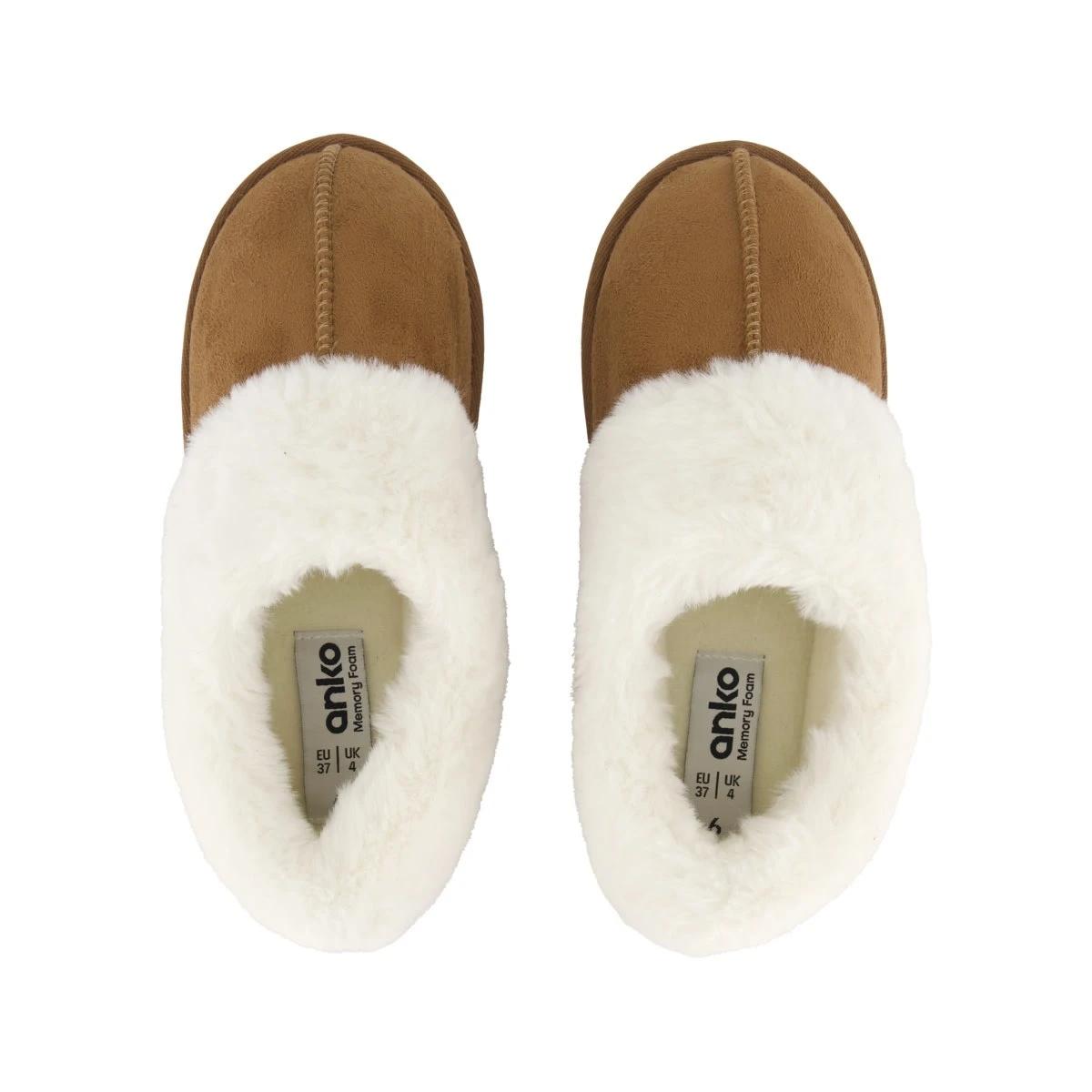 2 Comfort Microsuede Slippers Chestnut, 2 of 3