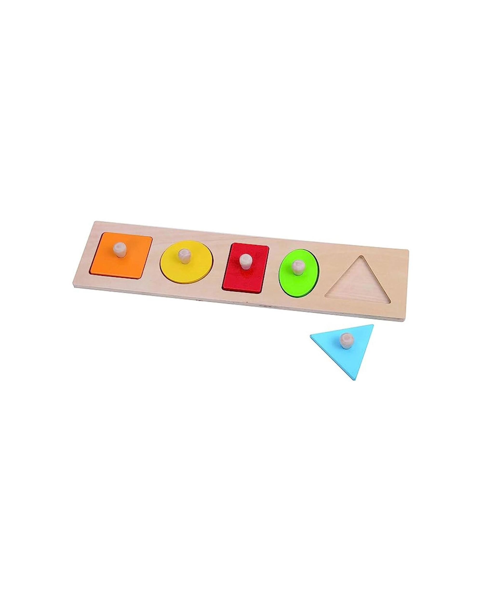 1 Fat Brain Toy Co. Lets Learn Shapes Wooden Puzzle Educational - Multi, 1 of 3