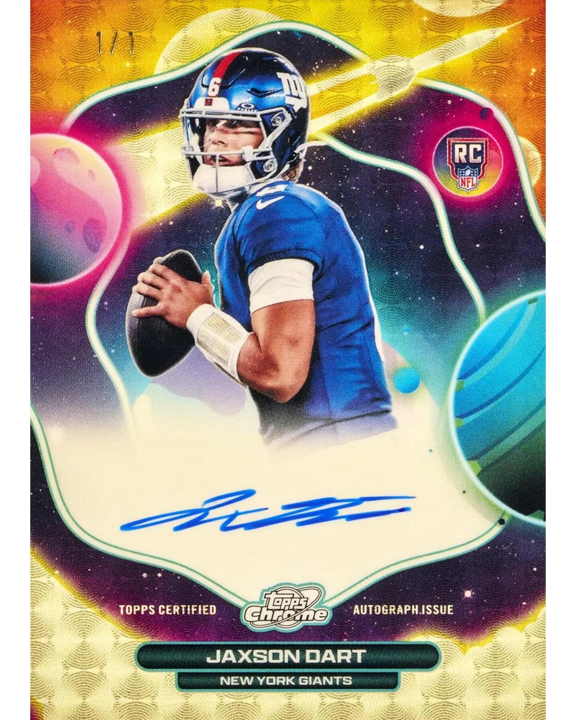3 Topps 2025 NFL Cosmic Chrome Football Hobby Pack, 3 of 5