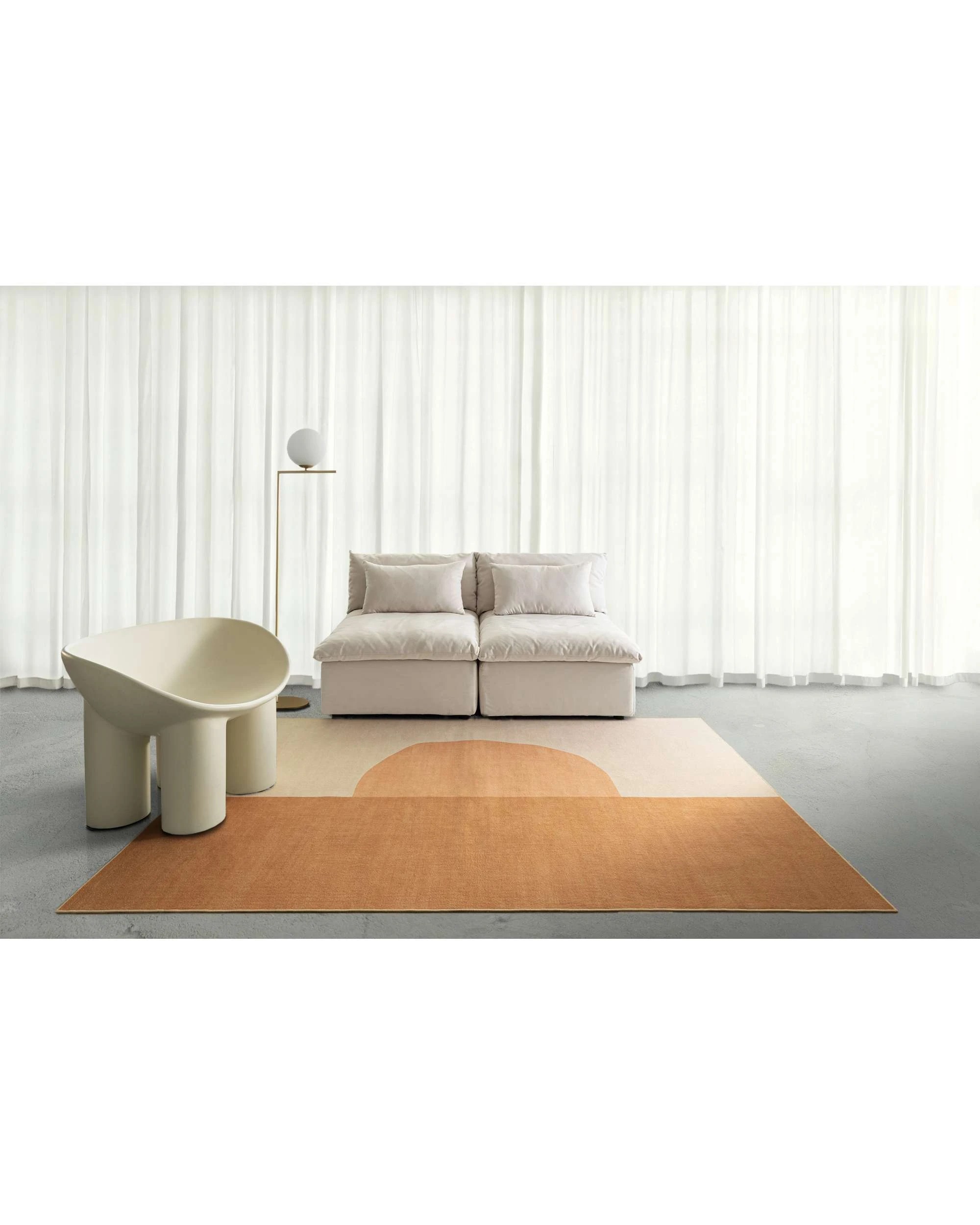 2 Loopsie Malave Washable Rug-230cm x 160cm - Orange, 2 of 8