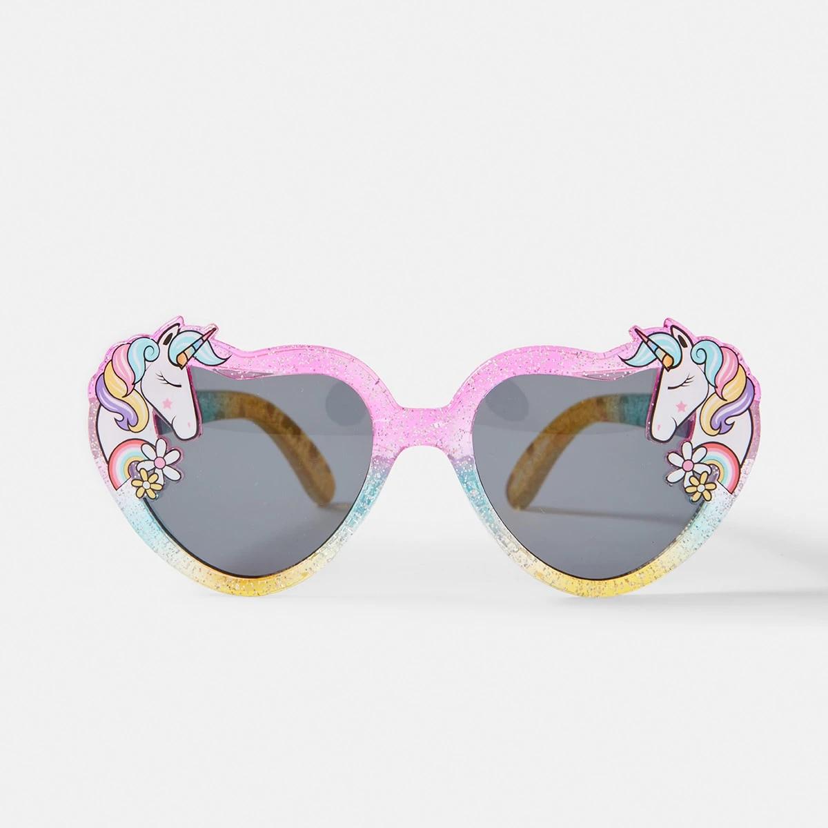 1 Kids UV Protected Heart Sunglasses Unicorn, 1 of 4