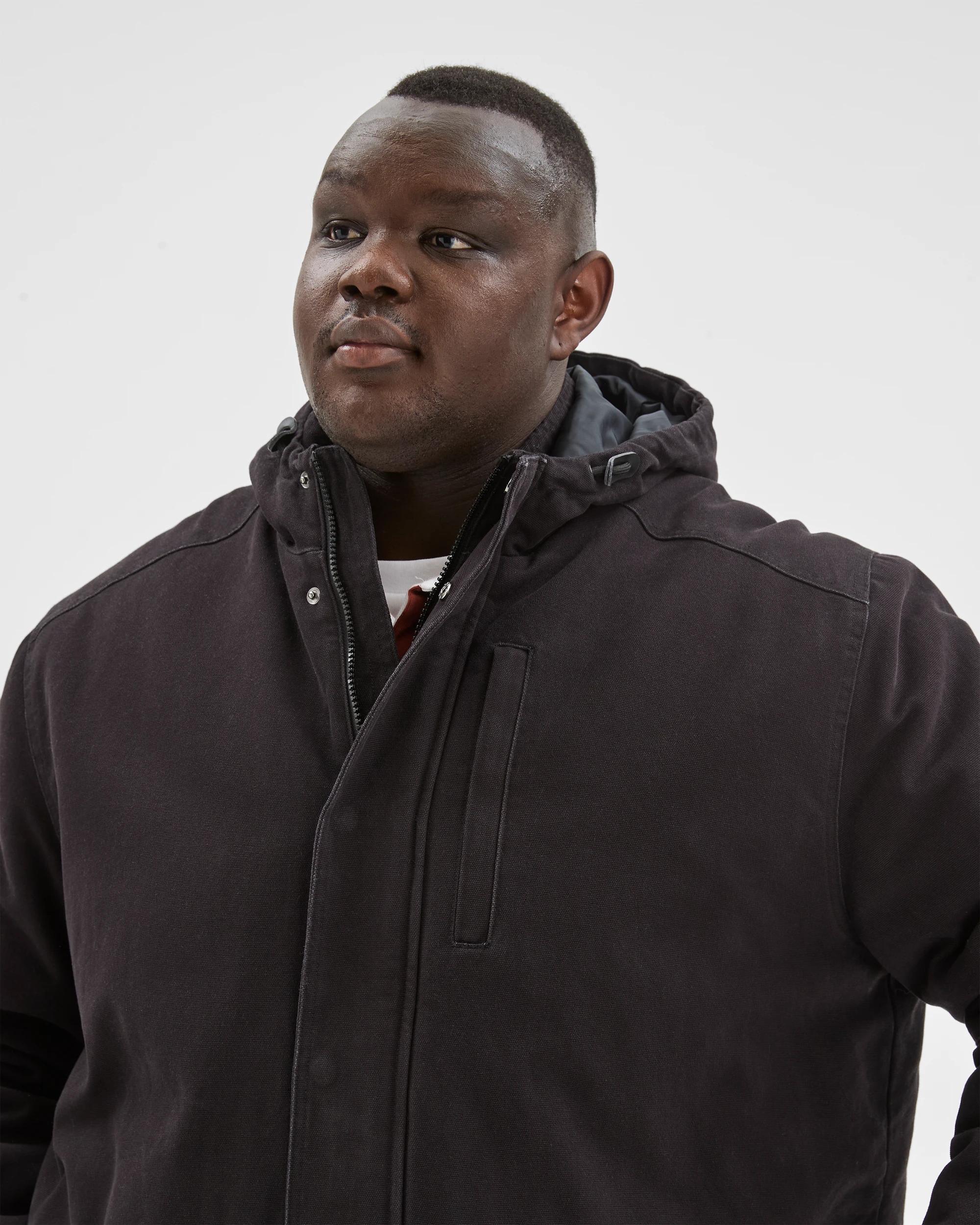 6 Target Man Plus Plus Size Australian Cotton Canvas Parka Jacket BLACK, 6 of 7