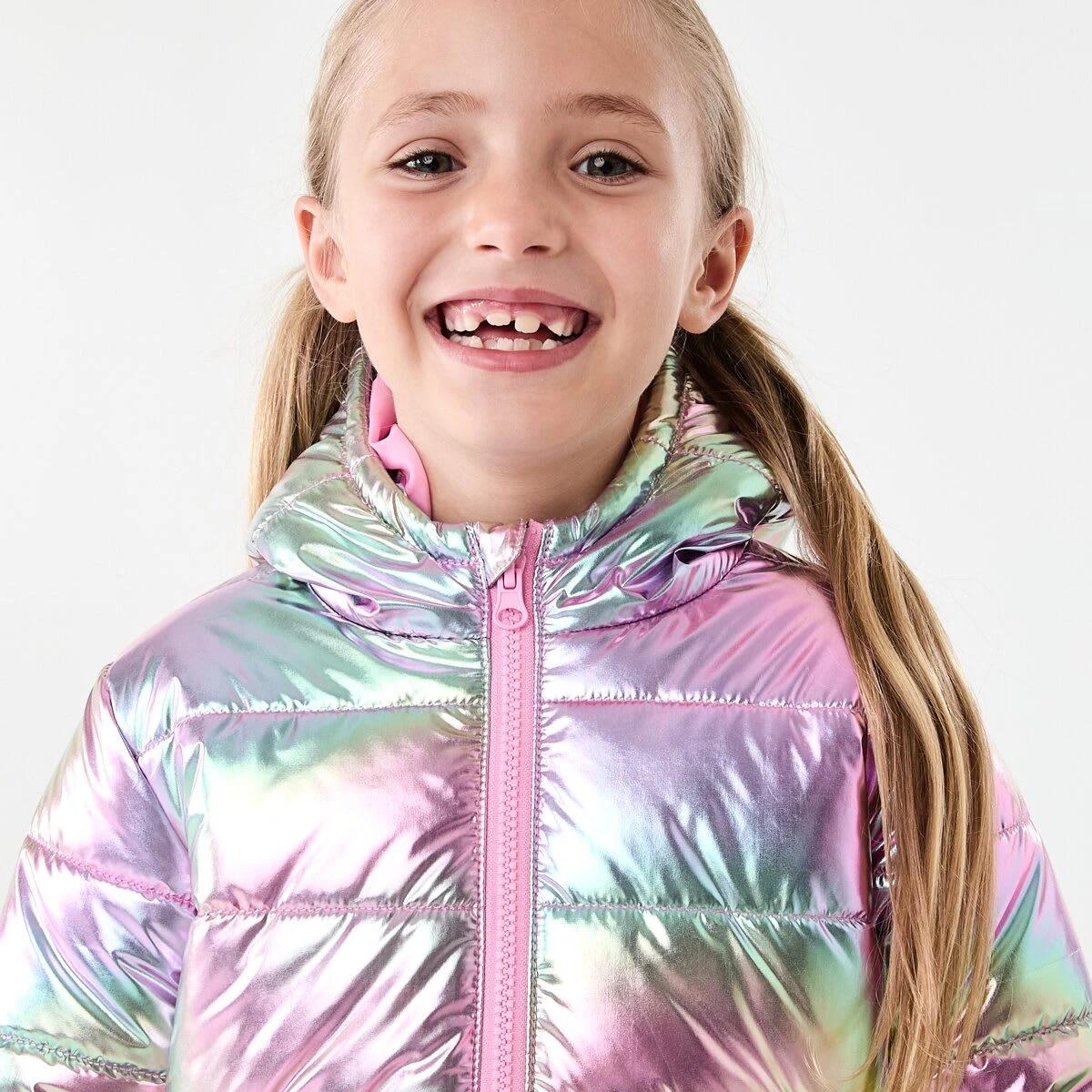 4 Metallic Puffer Jacket Metallic, 4 of 10