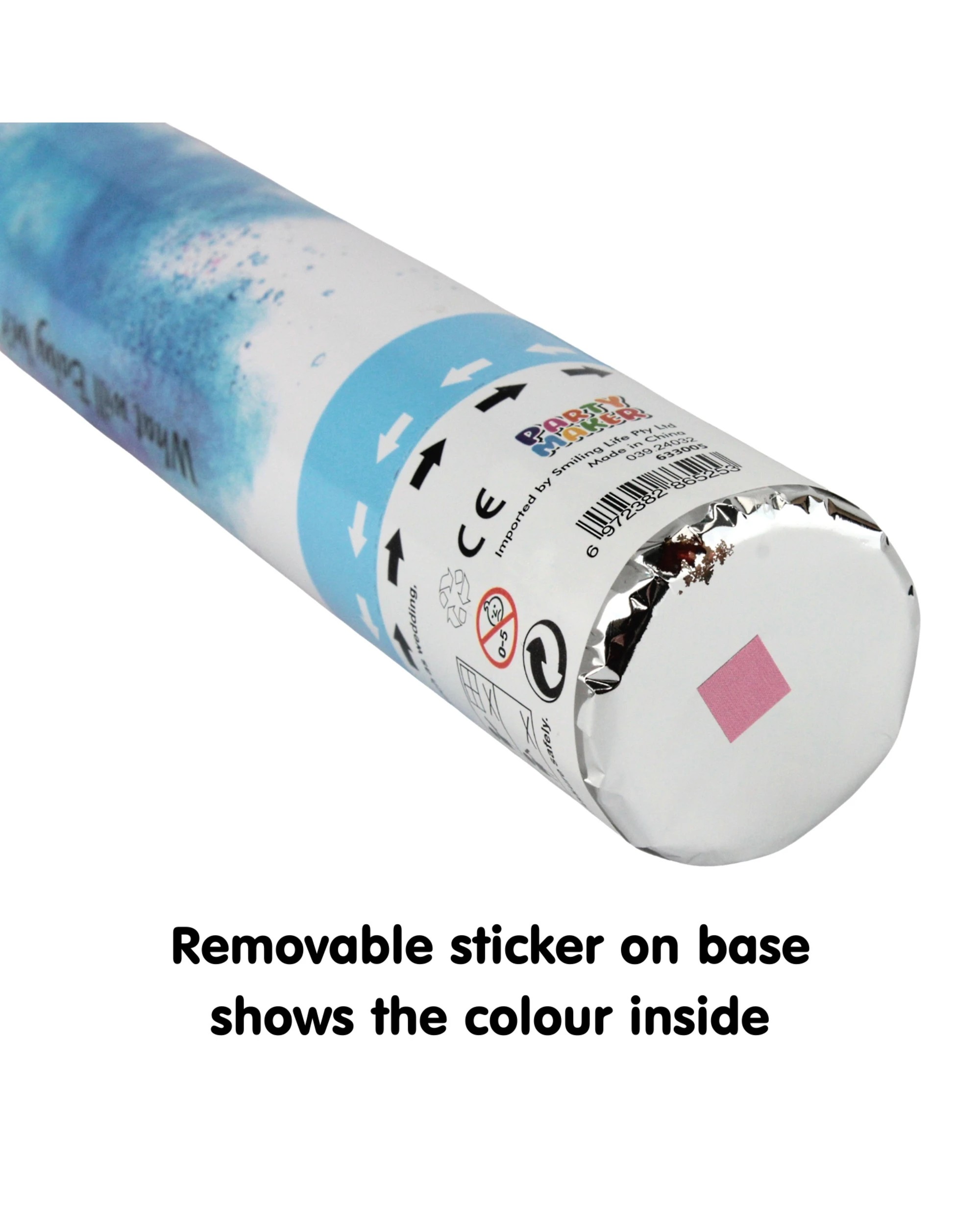 2 Partyrama Gender Reveal Pink Powder Twist Popper - Pink, 2 of 2