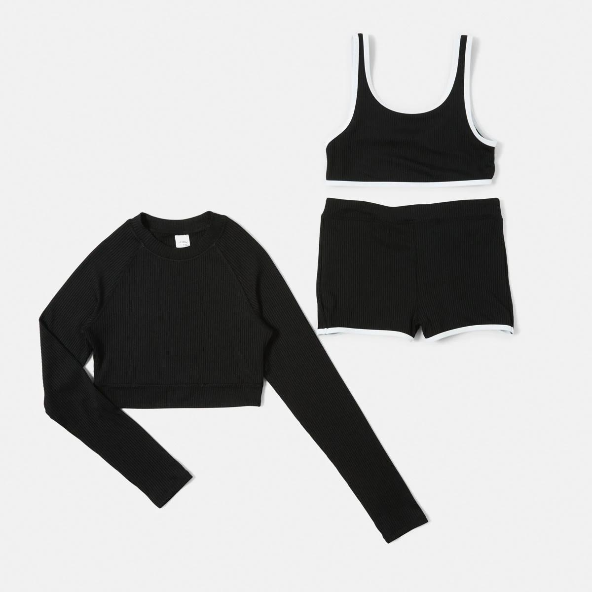 7 3 Piece Swim Set BLACK, 7 of 9
