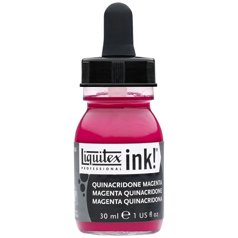 1 Liquitex Professional Ink 30mL Quinacridone Magenta, 1 of 2