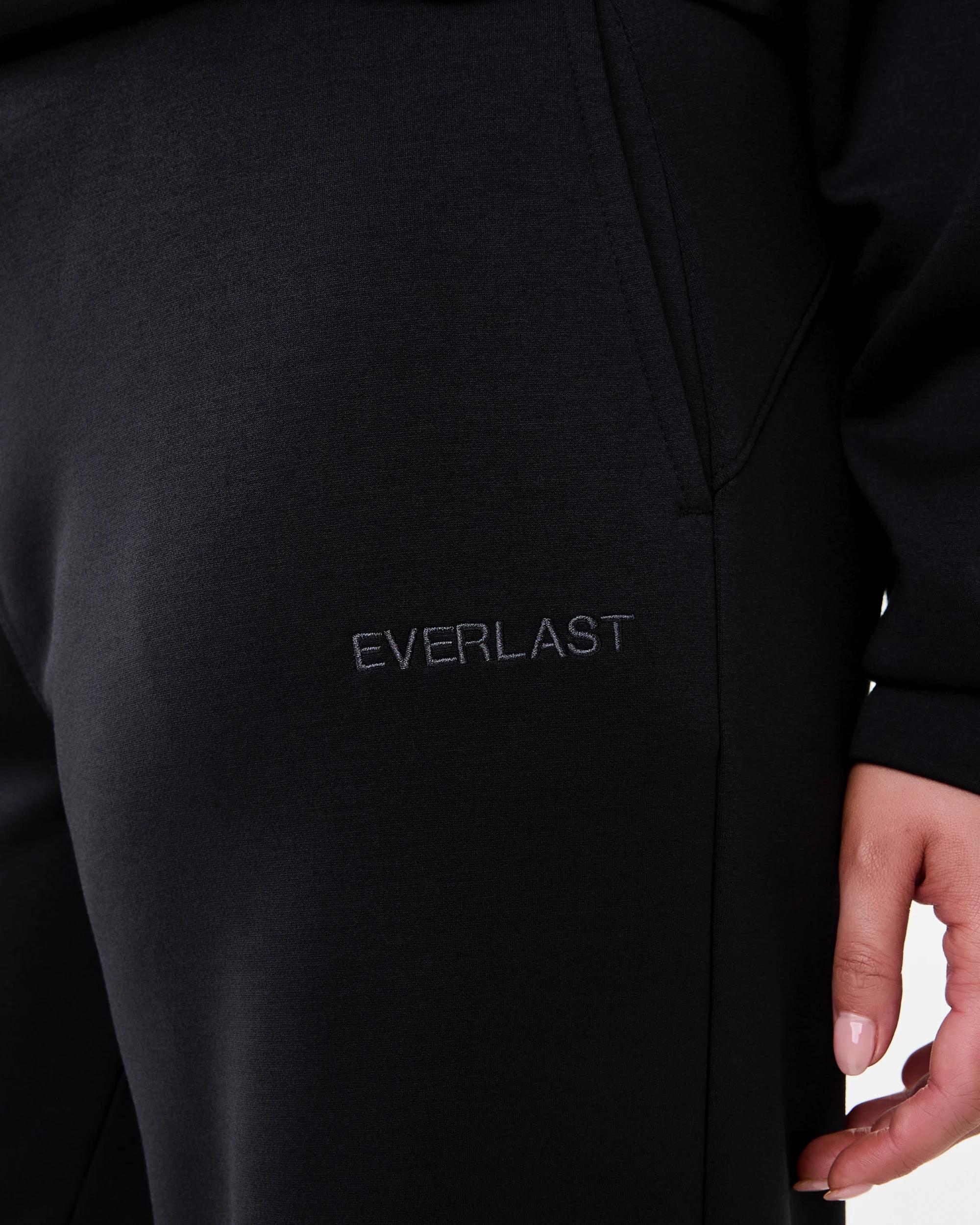 7 Everlast Womens Evercomfort Wide Leg Trackpants Black, 7 of 7