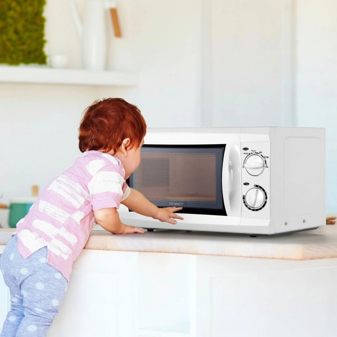 6 Devanti 20L Microwave Oven 700W - White, 6 of 7