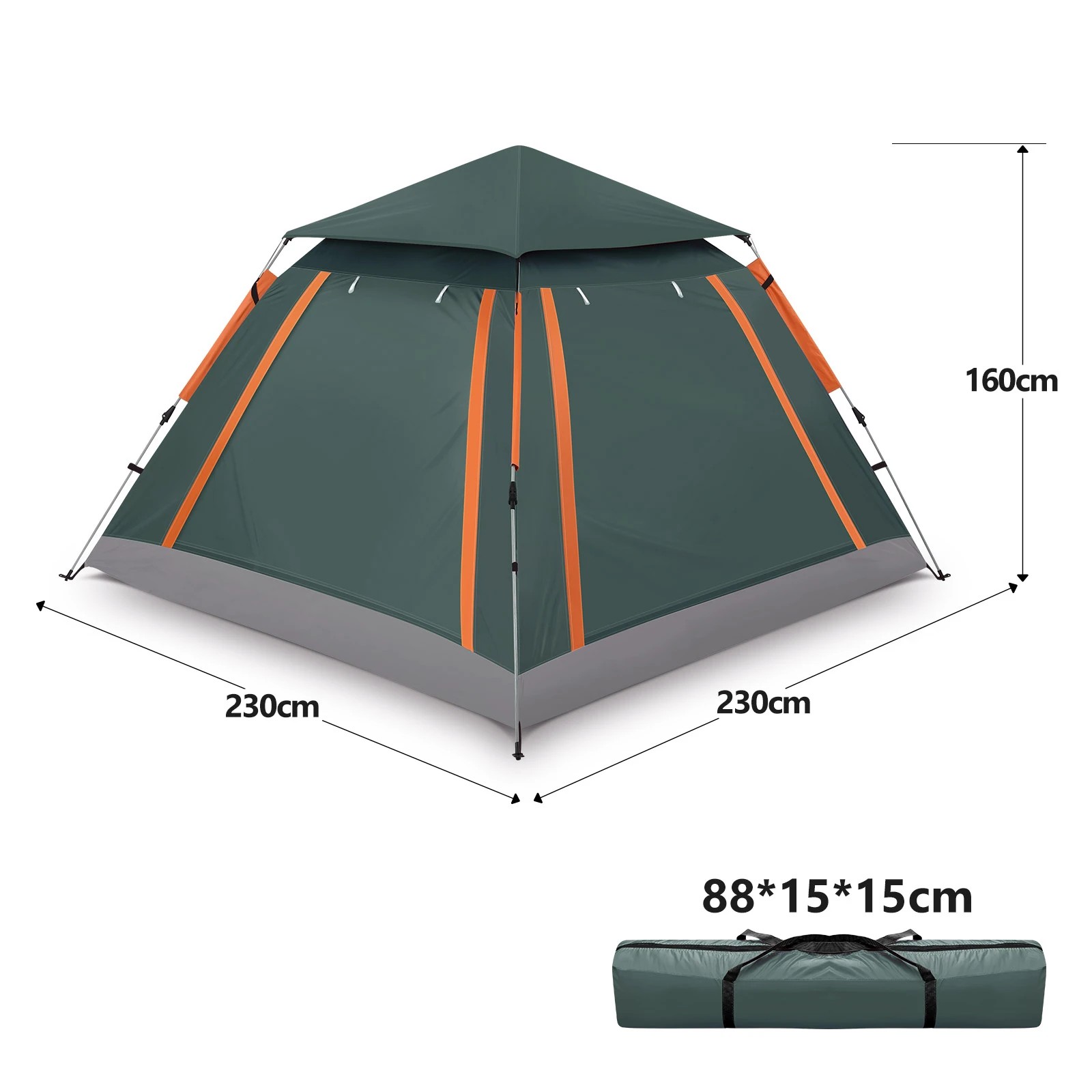 1 LUXSUITE 4 Man Beach Tent Shelter Camping Auto Pop Up Instant, 1 of 5