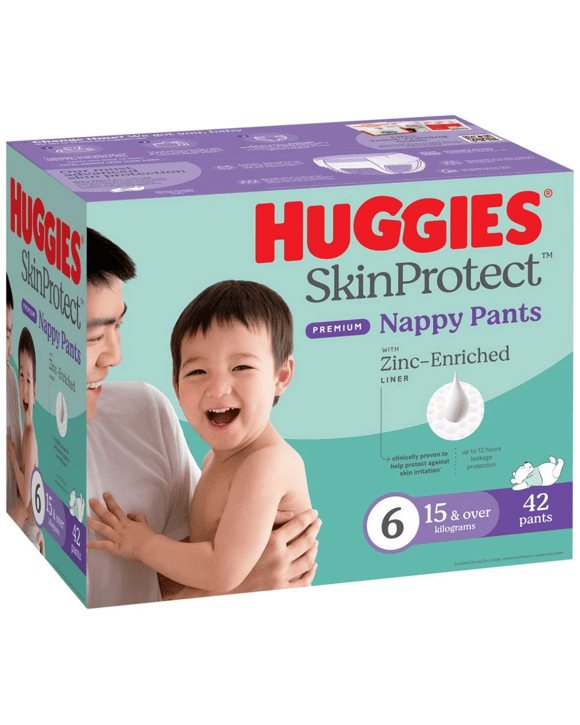 Huggies Skin Protect Nappies Size 6 42 Pack