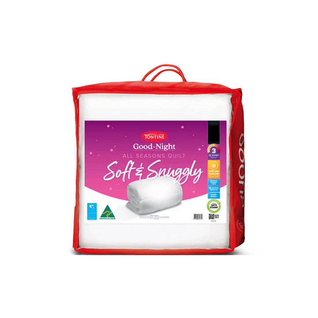 1 Tontine Good Night Soft Snuggly Quilt All Seasons King Bed Microfibre Machine Washable
 - King Bed
 - White, 1 of 5