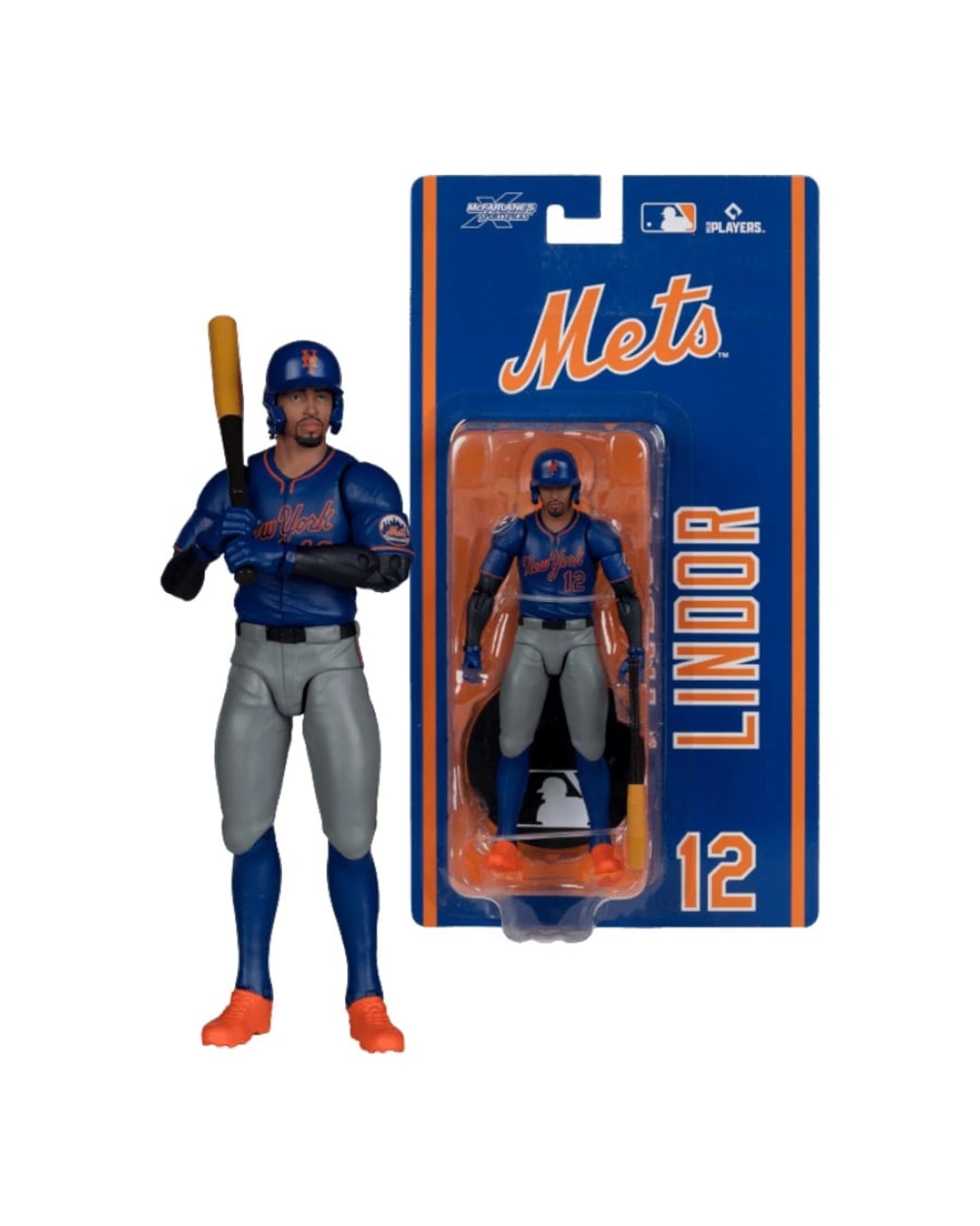 1 McFarlane SportsPicks MLB Mets Francisco Lindor 6 inch Articulated Figure, 1 of 9