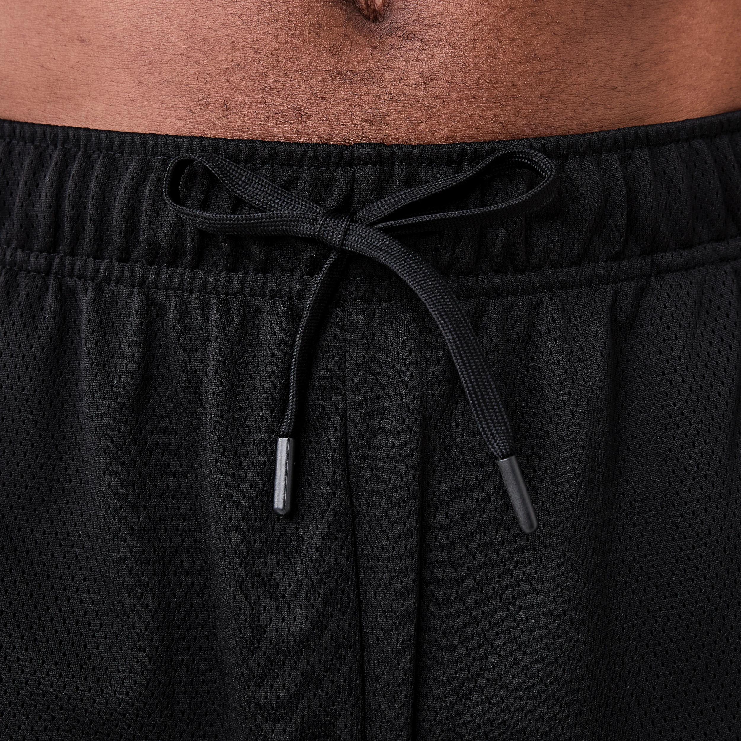4 Active Mens Performance Mesh Shorts BLACK, 4 of 7