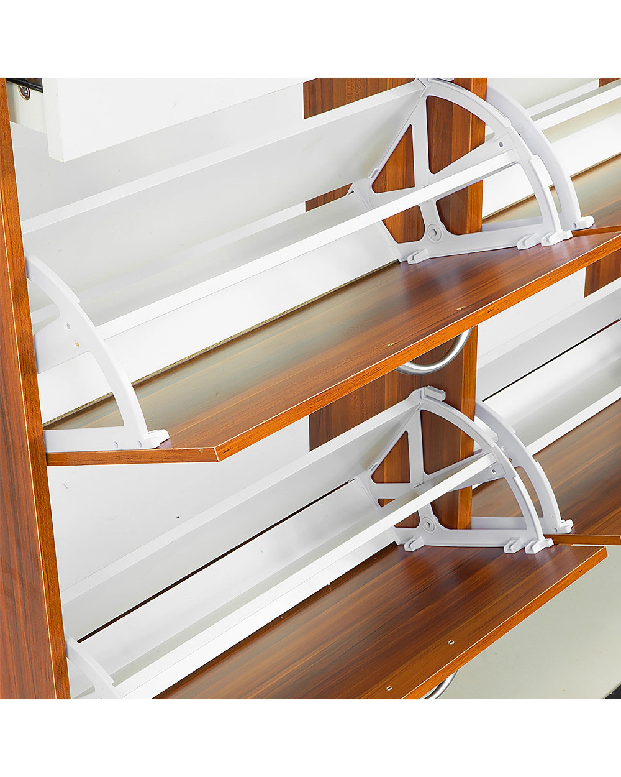 6 Shoe Cabinet Organizer Storage Rack 1200 X 240 X 920 - Brown, 6 of 7