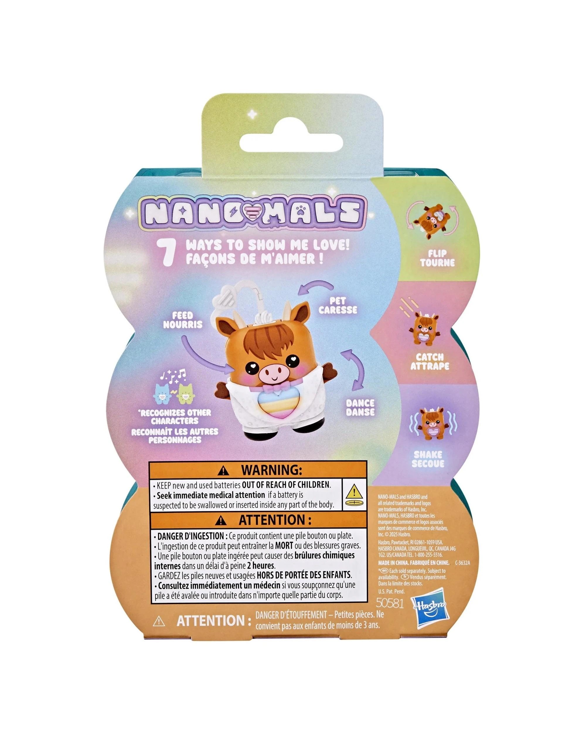 4 Hasbro Nano-Mals Cowbert the Highland Cow Electronic Fidget Pet, 4 of 6