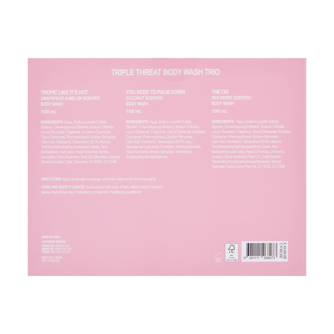 7 OXX Bodycare Triple Threat Body Wash Trio, 7 of 7