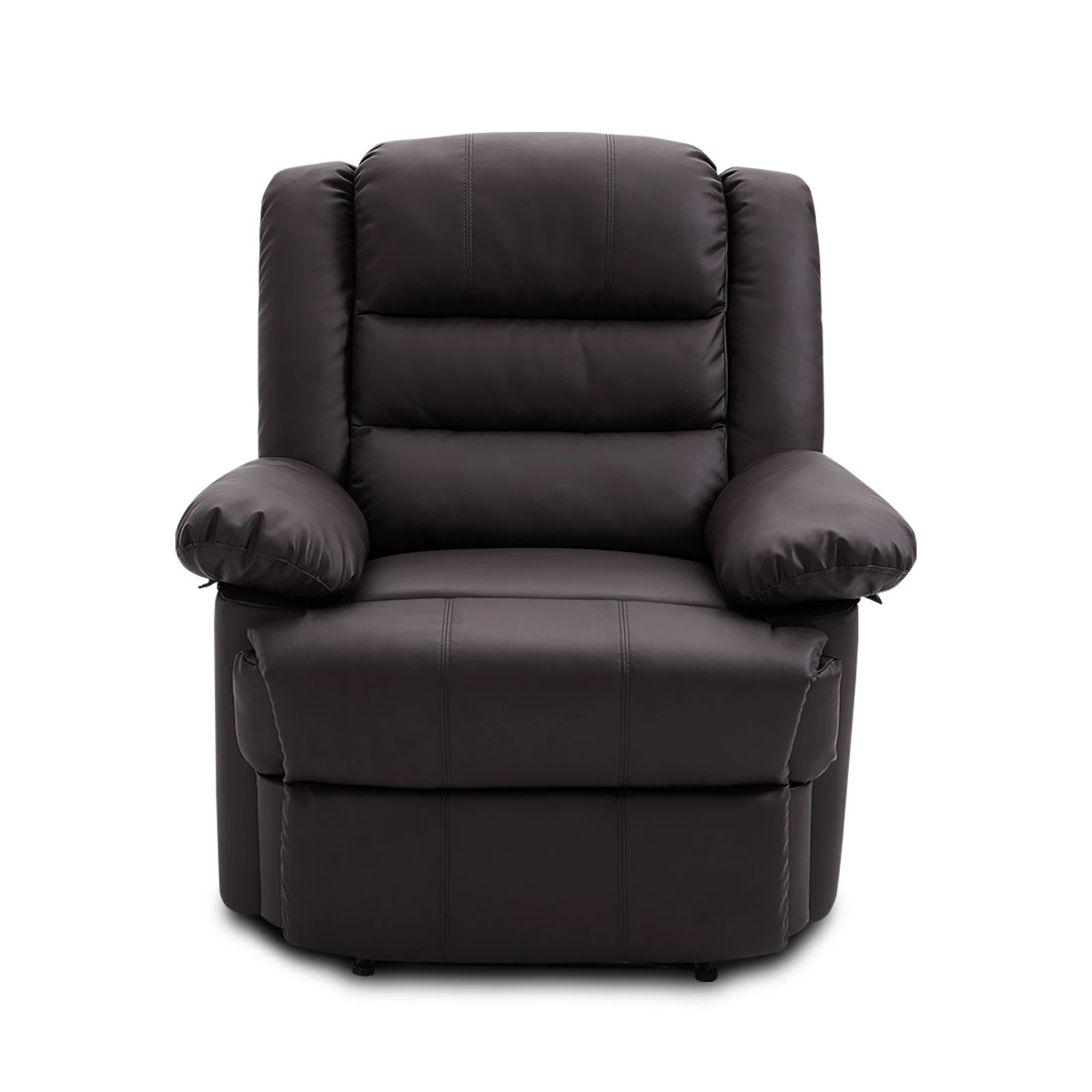 5 LUXDREAM Luxury PU Leather Recliner Chair Armchair Lounging Sofa - Brown - Brown, 5 of 7