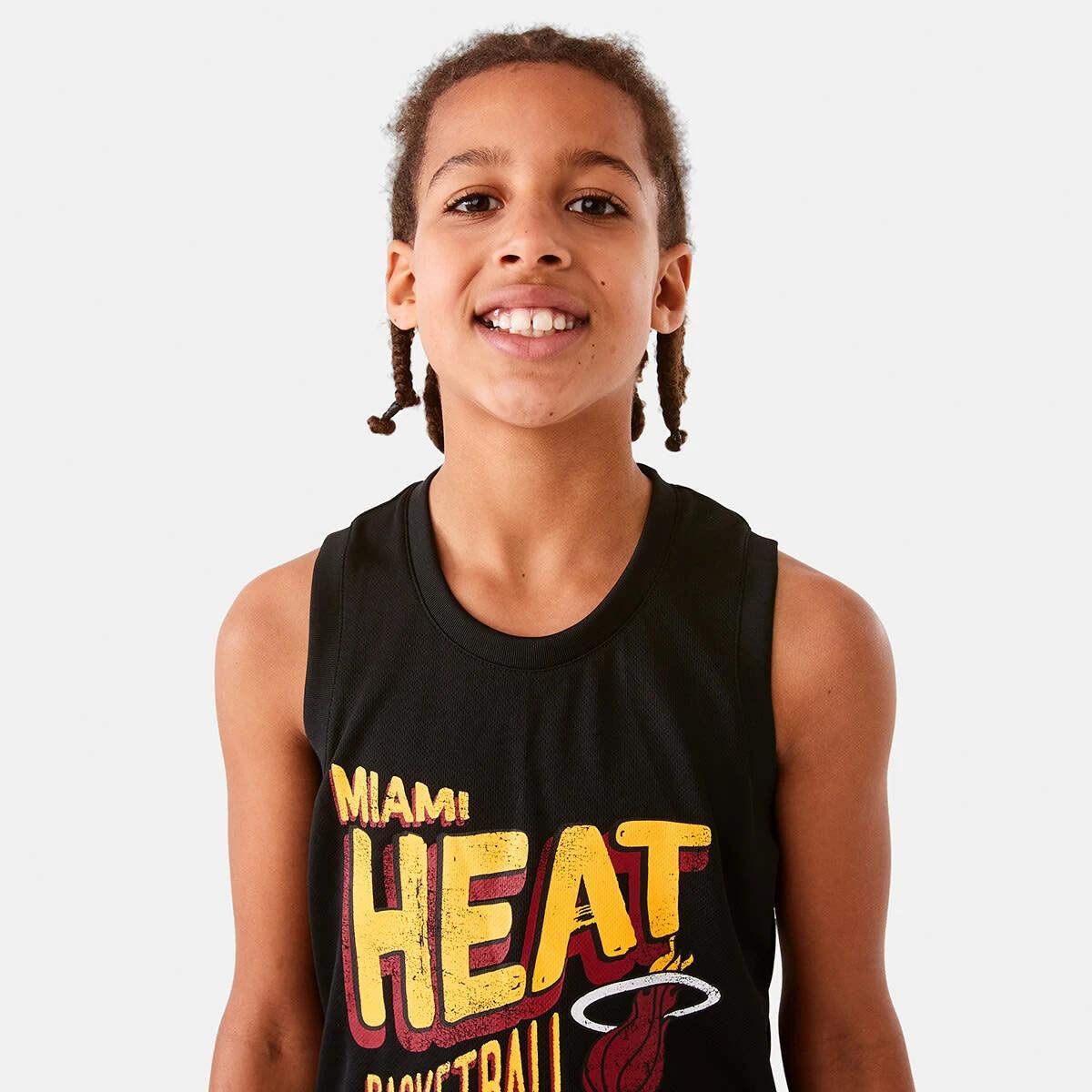 3 Official NBA Kids Mesh Tank Heat 7cga, 3 of 10