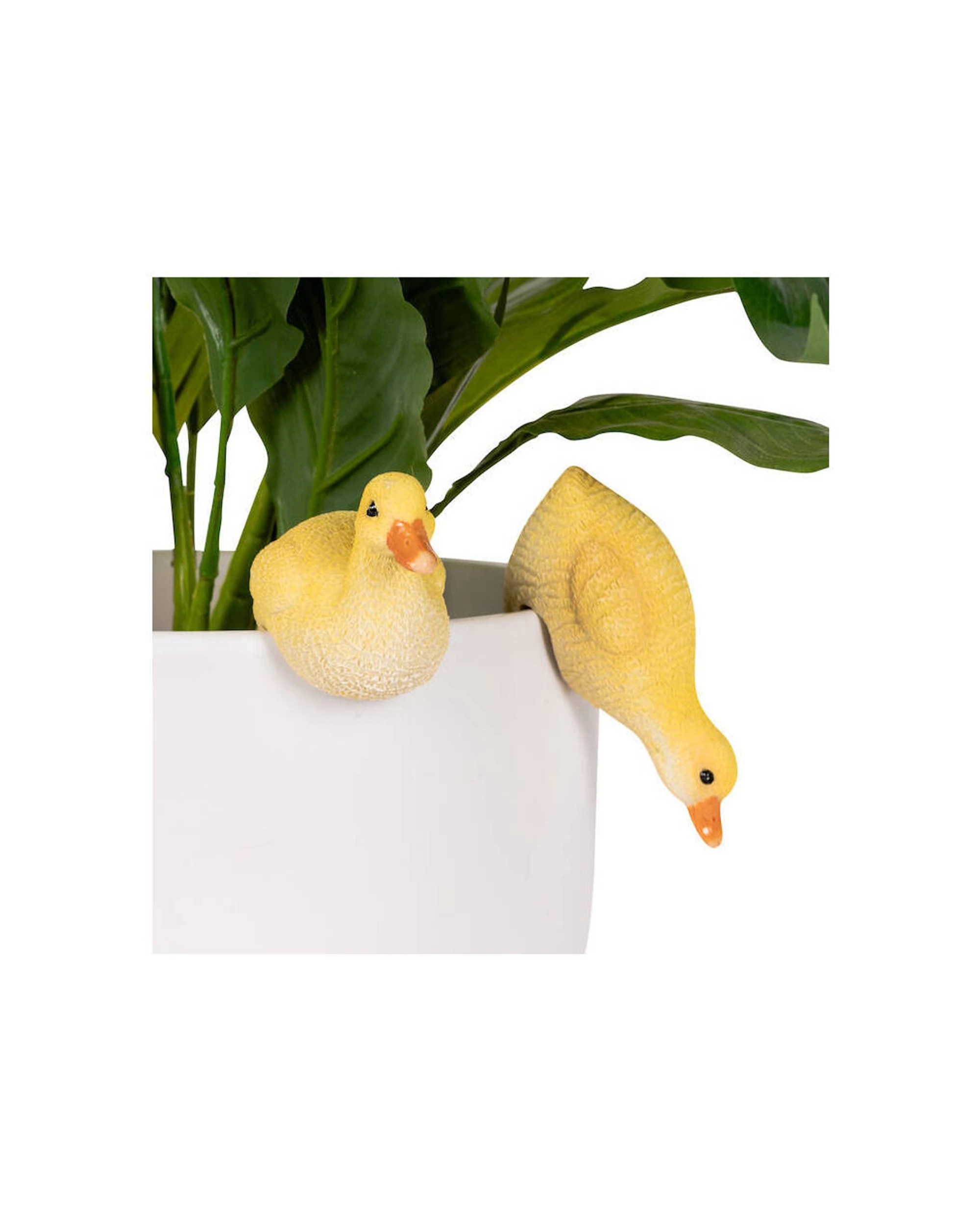 2 Alfresco 4PK Polyresin Fixed Gap Duckling Pot Sitters Home Plant Pot Decor - Multi, 2 of 3