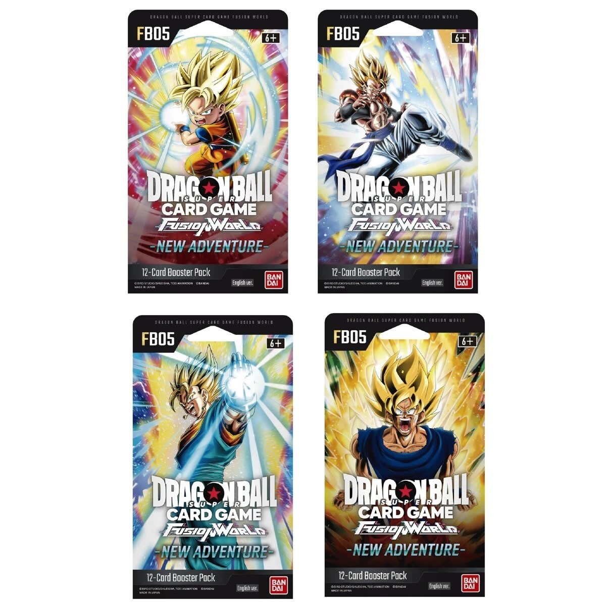 1 Dragon Ball Super Card Game Fusion World New Adventure Booster Pack FB05 - Assorted