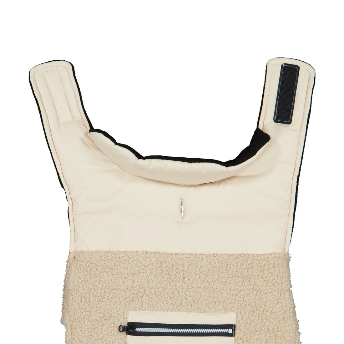 9 Pet Puffer Vest - Medium, Cream, 9 of 10
