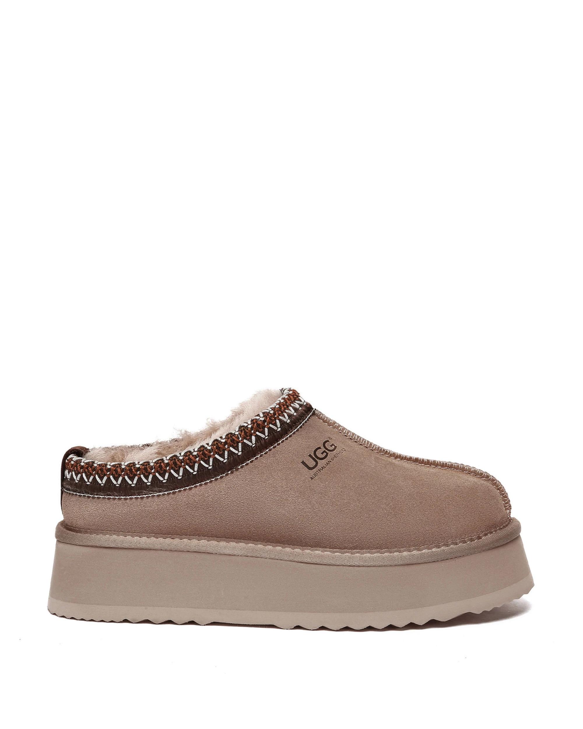 1 Australian Shepherd UGG Unisex Ventus Cow Suede Platform BROWN, 1 of 5