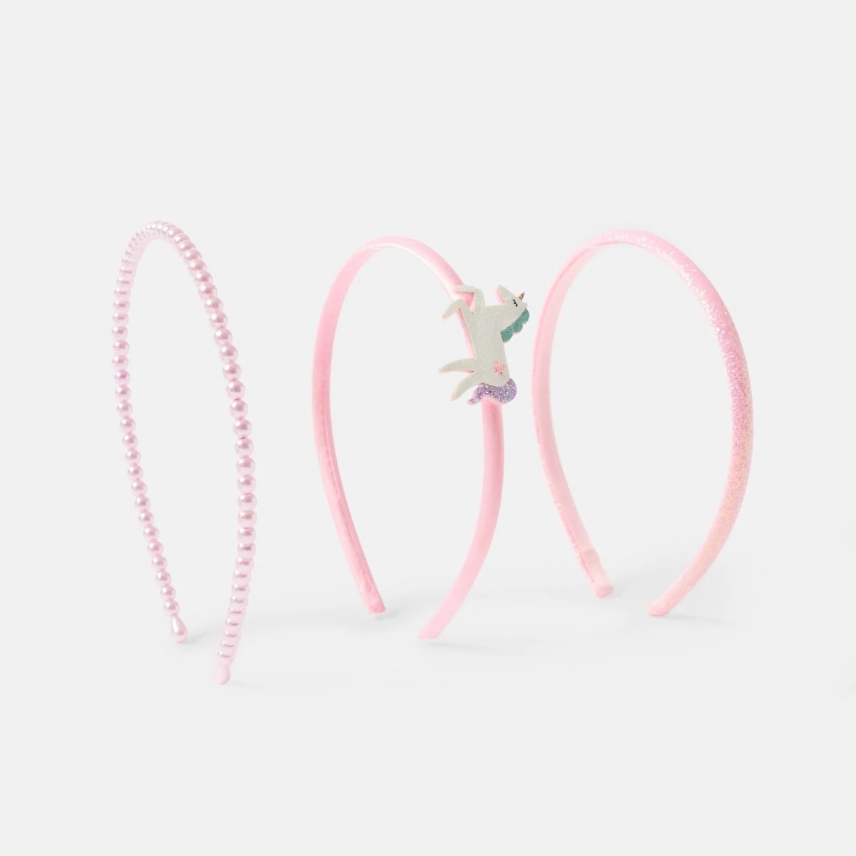 1 3 Pack Unicorn Headbands - Pink, 1 of 4