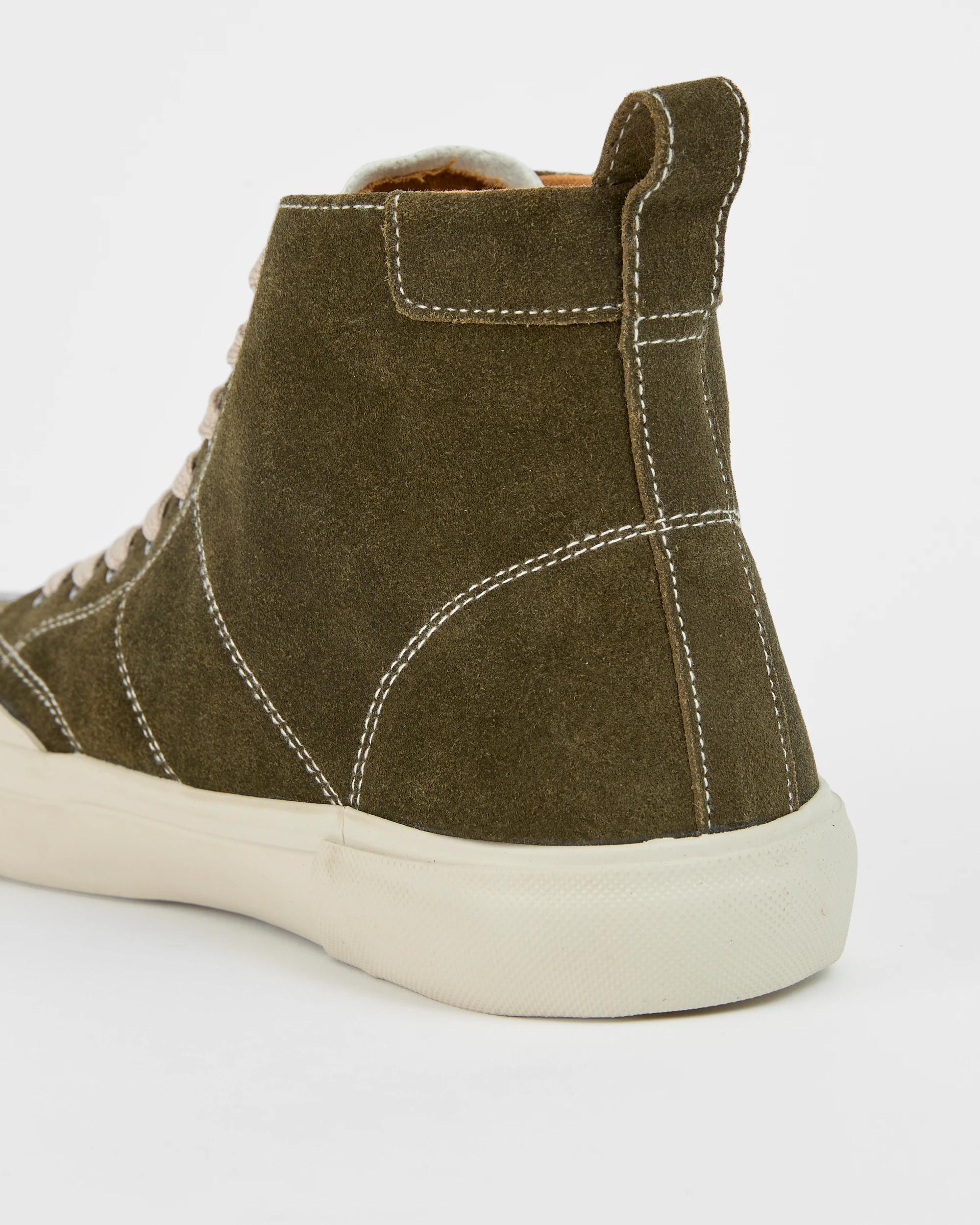 3 Target Man Suede Leather Hi Top Sneakers KHAKI, 3 of 3