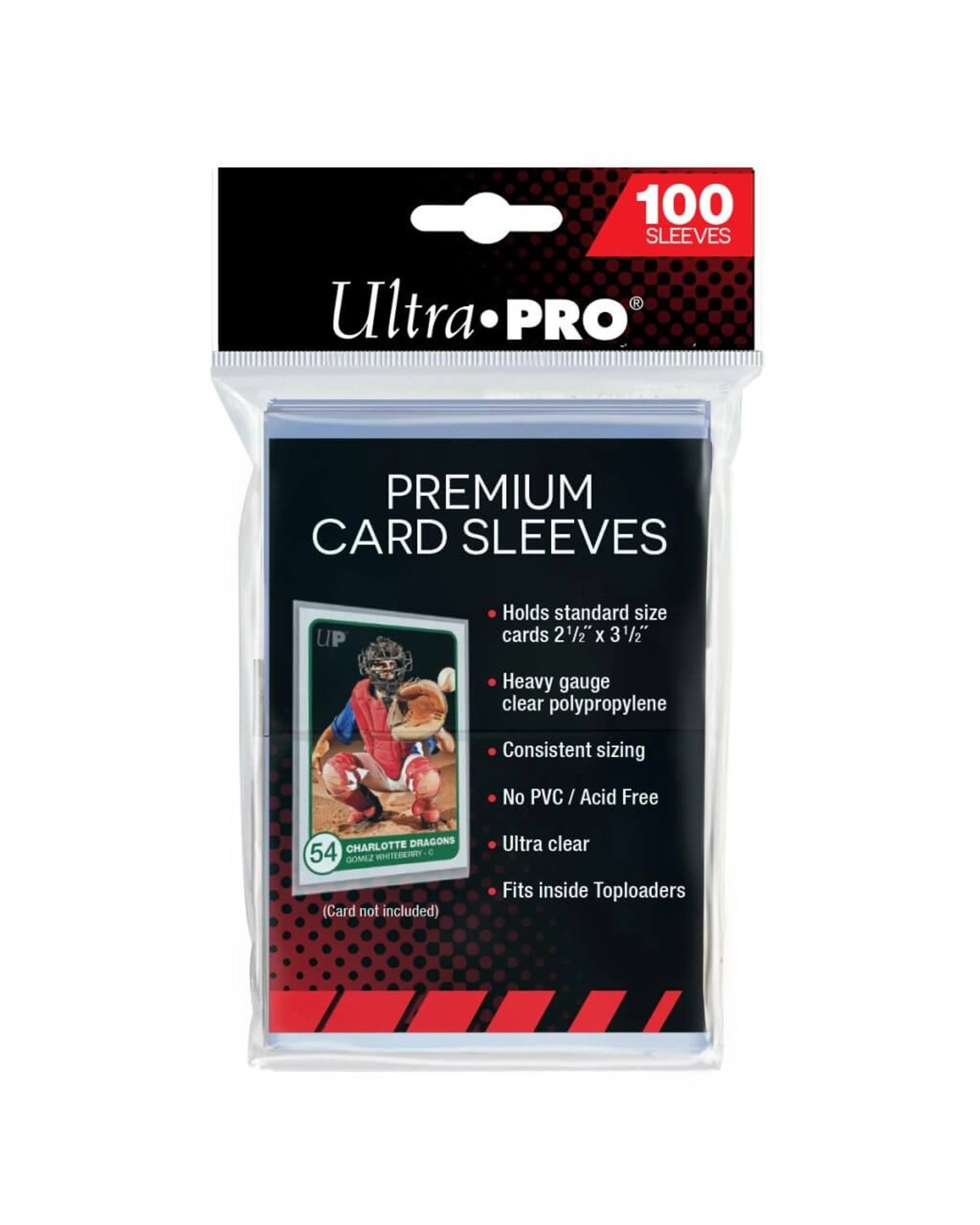 1 Ultra Pro Platinum 2.5 inch x 3.5 inch Premium Card Sleeves 100 Pack - Clear, 1 of 1
