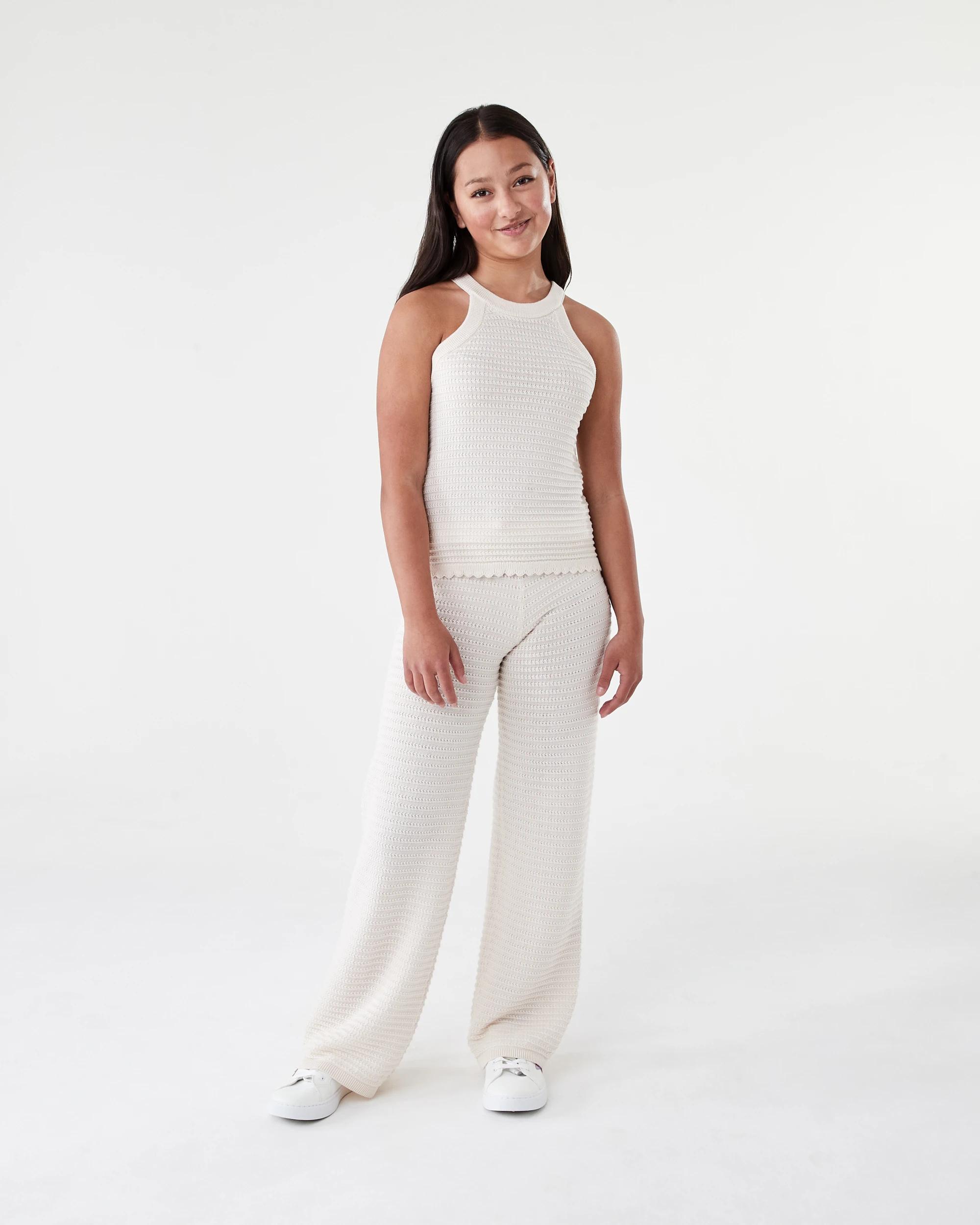 6 Knit Halter Top Butter Bge, 6 of 7